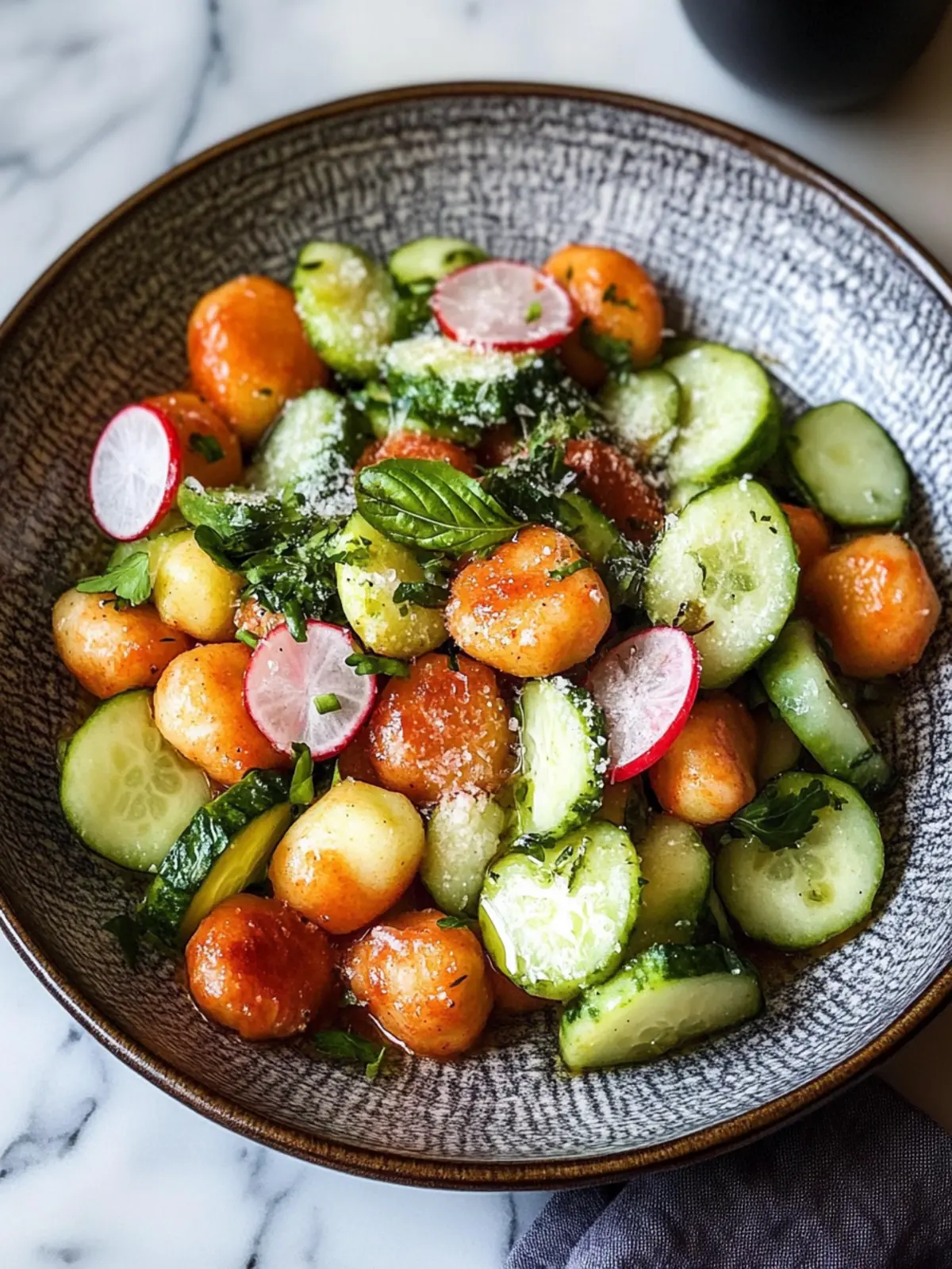 Knusprigster Gnocchisalat