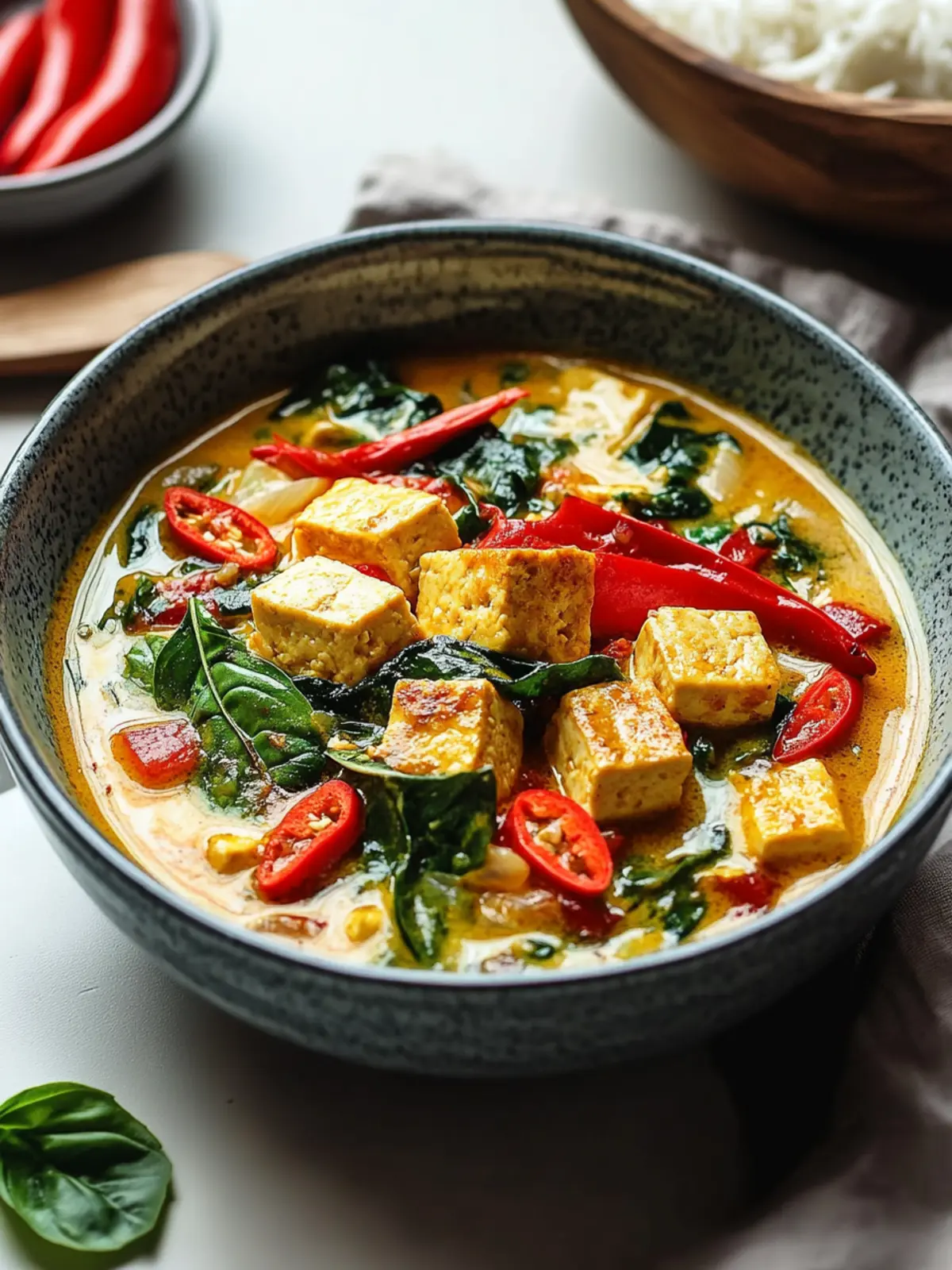 Thai-Curry mit Tofu – cremig knuspriges Zusammenspiel
