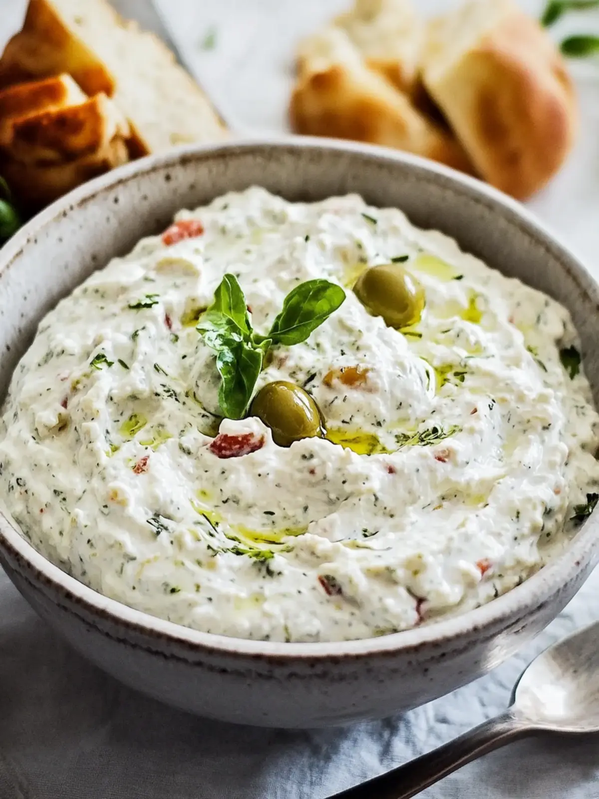 Grüner Oliven-Dip