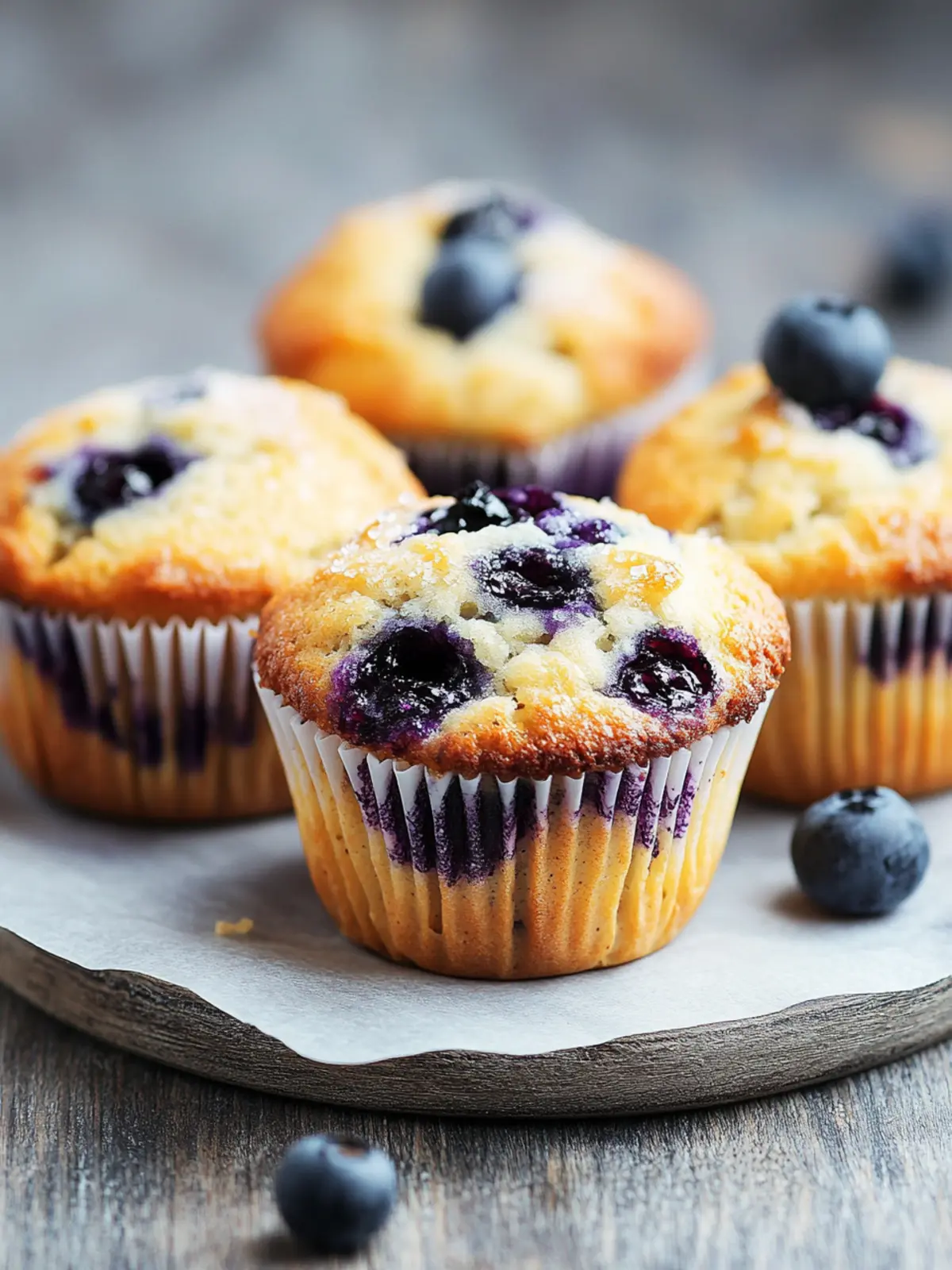Saftige Blaubeermuffins