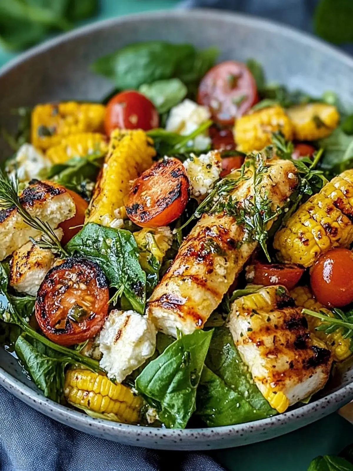 Gegrillter Maissalat