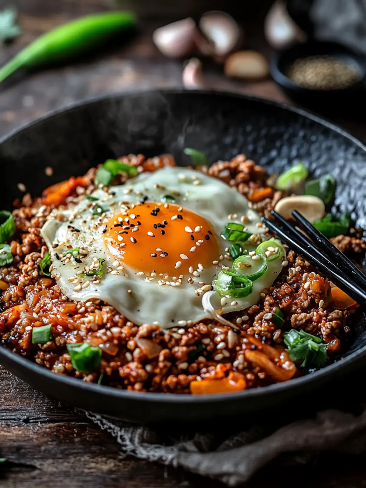 Koreanische Hackpfanne