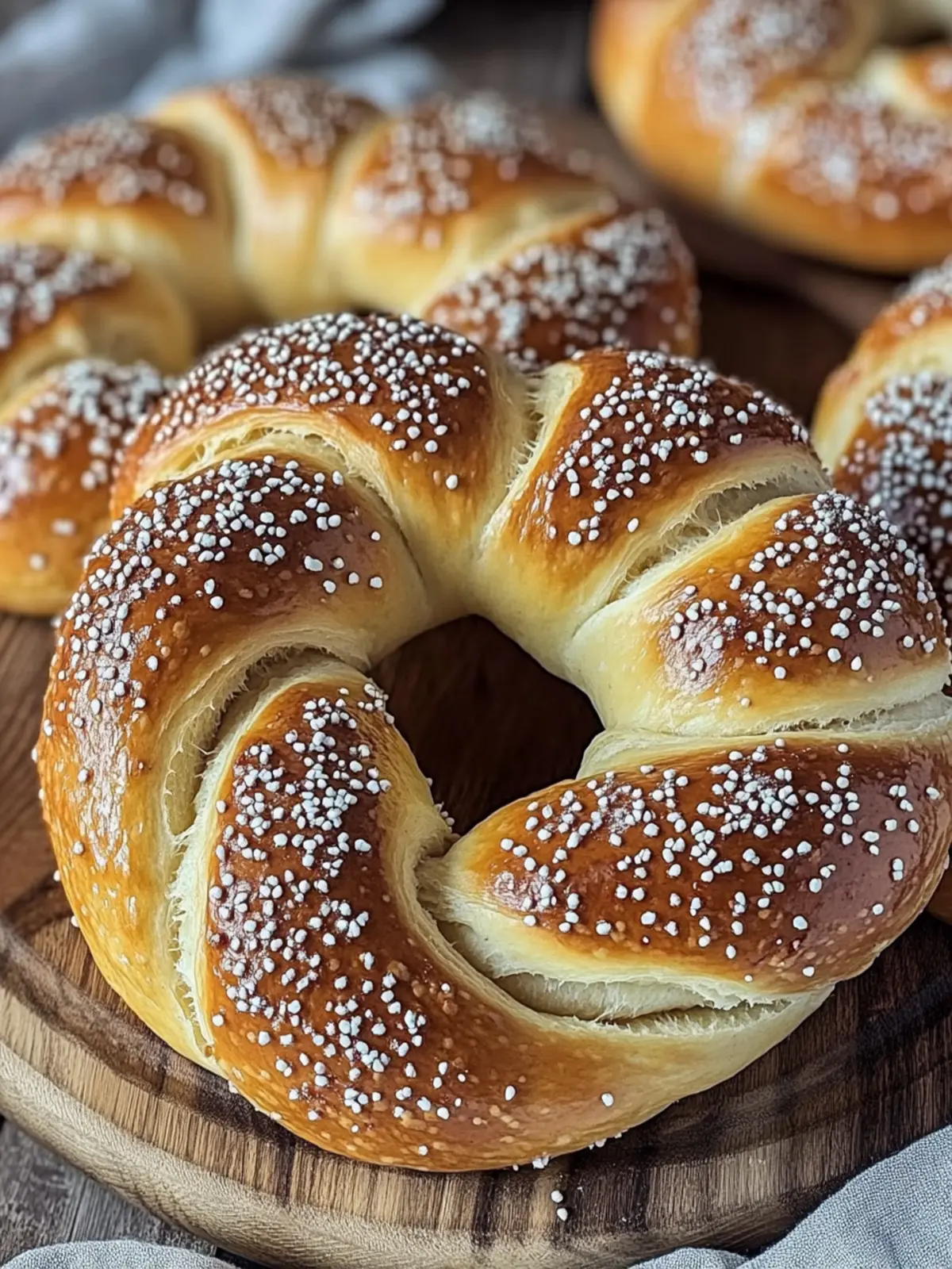 Vegane weiche Brezeln