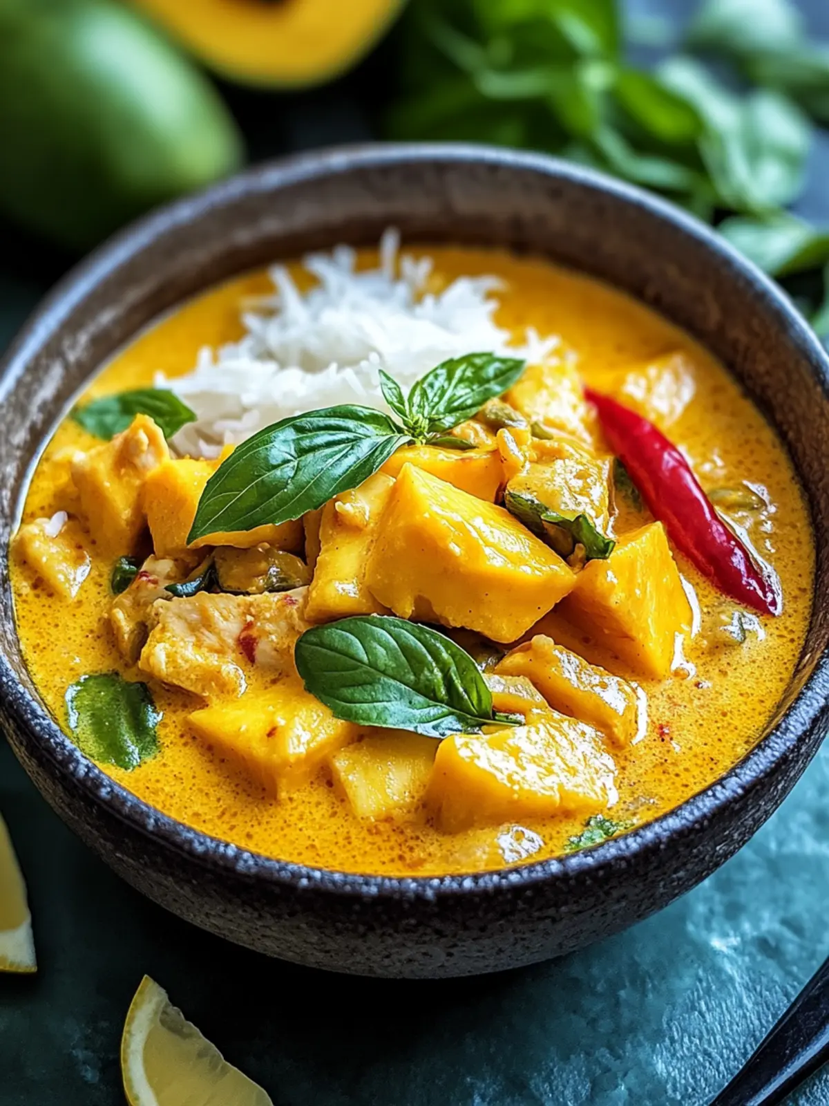 Unwiderstehliches Thai-Mango-Hühnchen-Curry-Rezept in 30 Minuten
