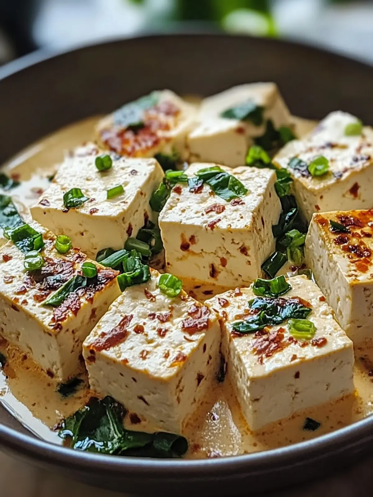 Creamy vegan tofu: A quick, delicious dish