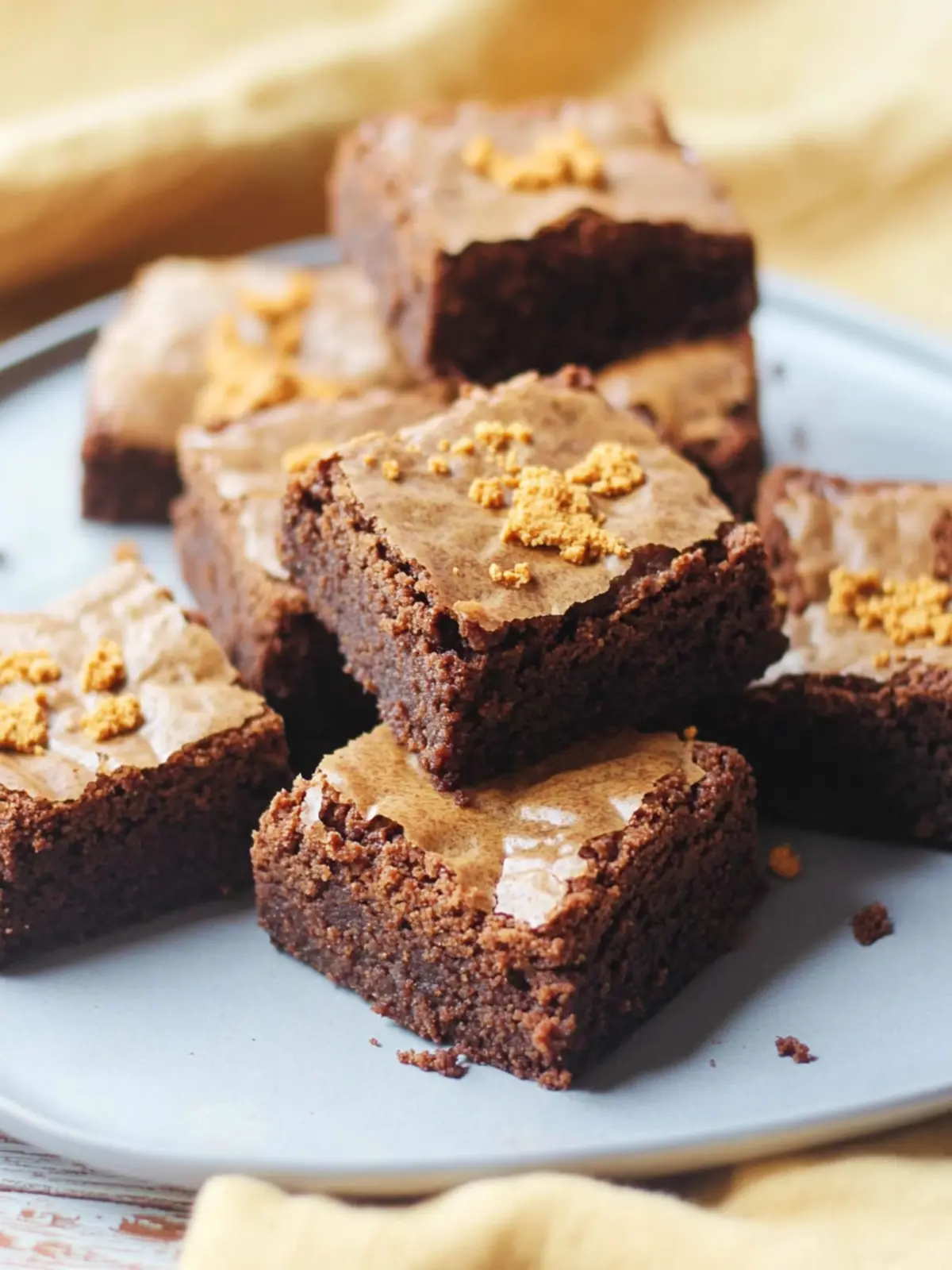 Vegan Biscoff Brownies