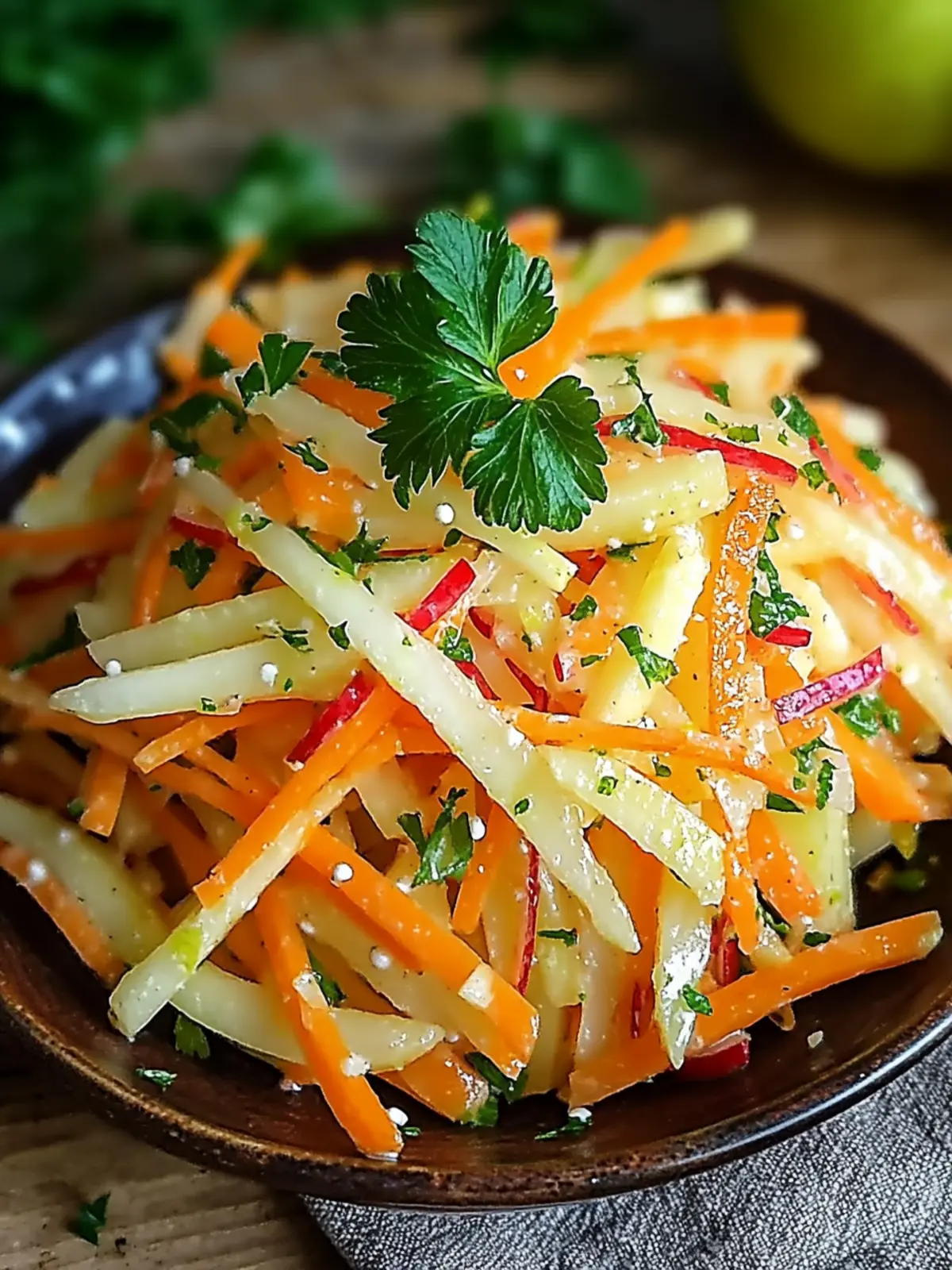 Kohlrabi-Karotten-Apfel-Salat