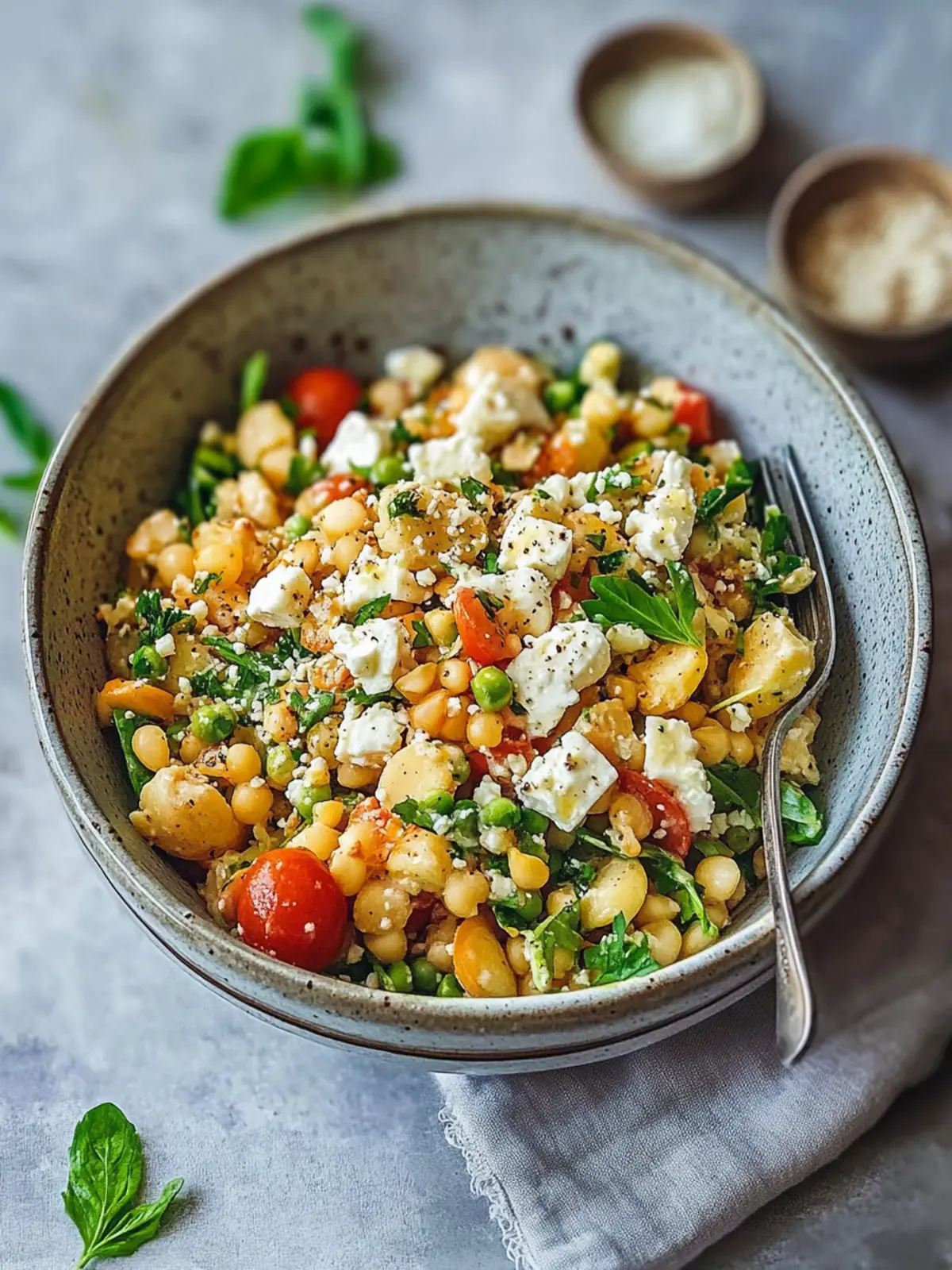 Kichererbsensalat mit Feta