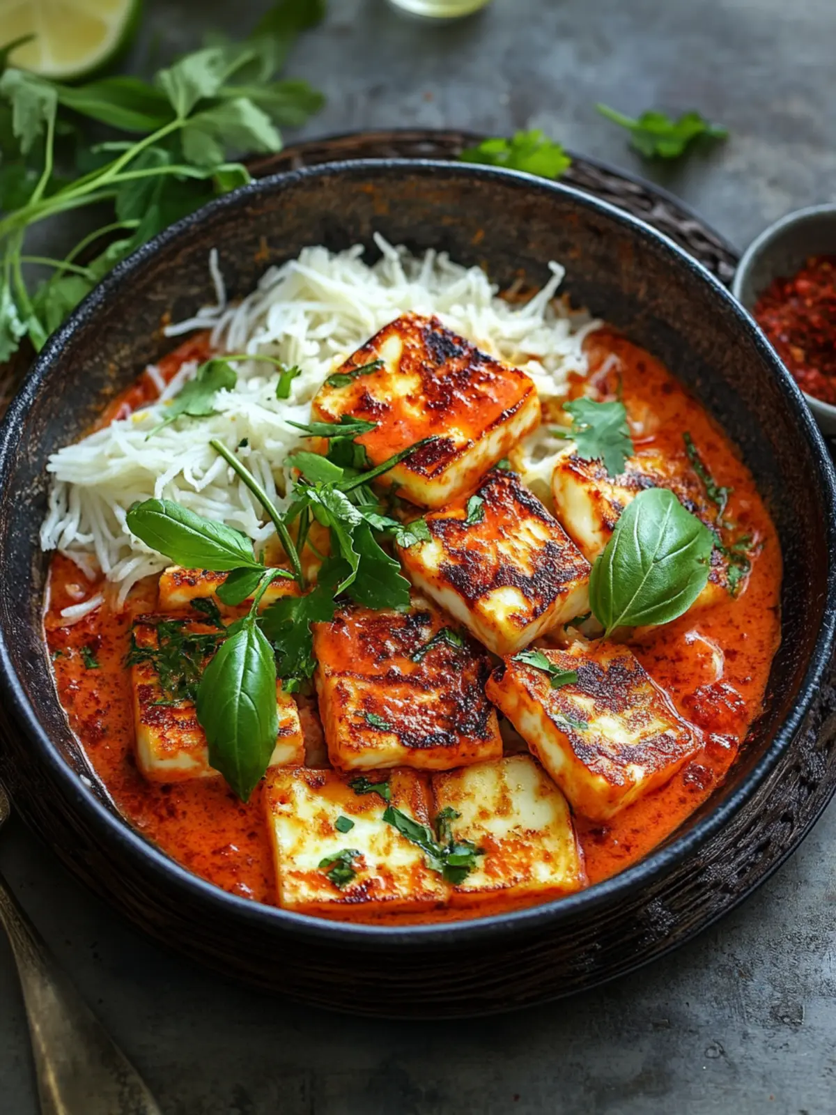 Creamy, spicy, delicious: this halloumi dish just feels good