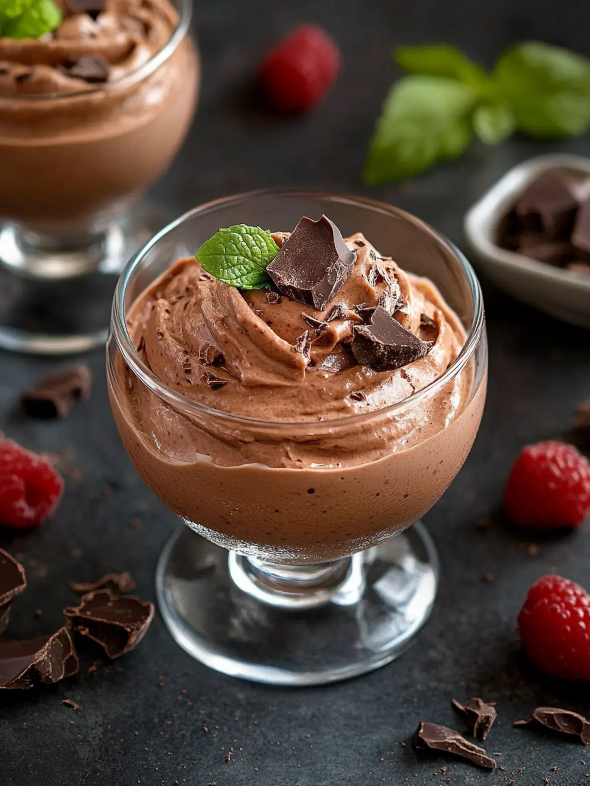 Einfache Mousse au Chocolat ohne Ei