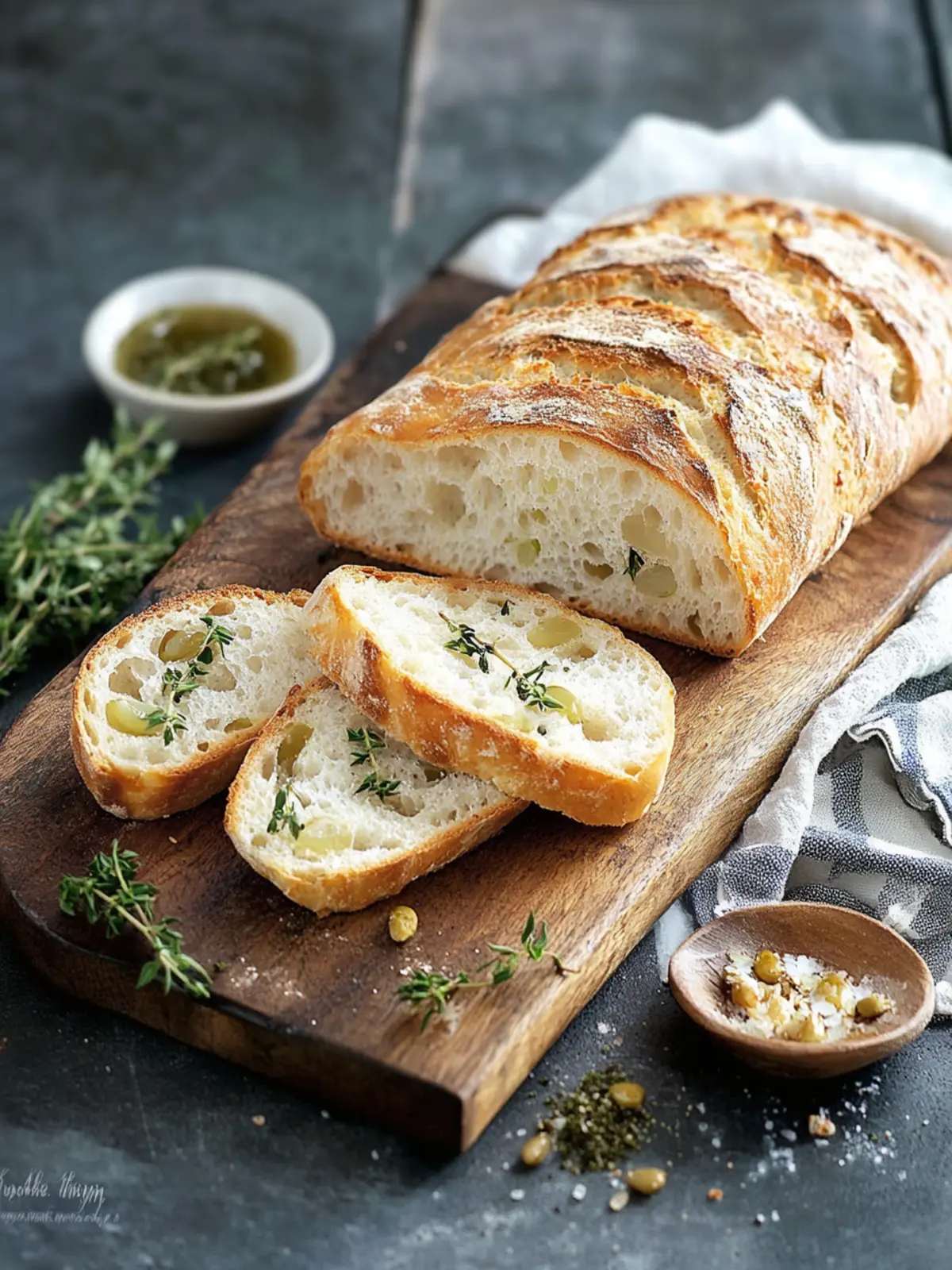 Knoblauch-Thymian-Brot vom Grill