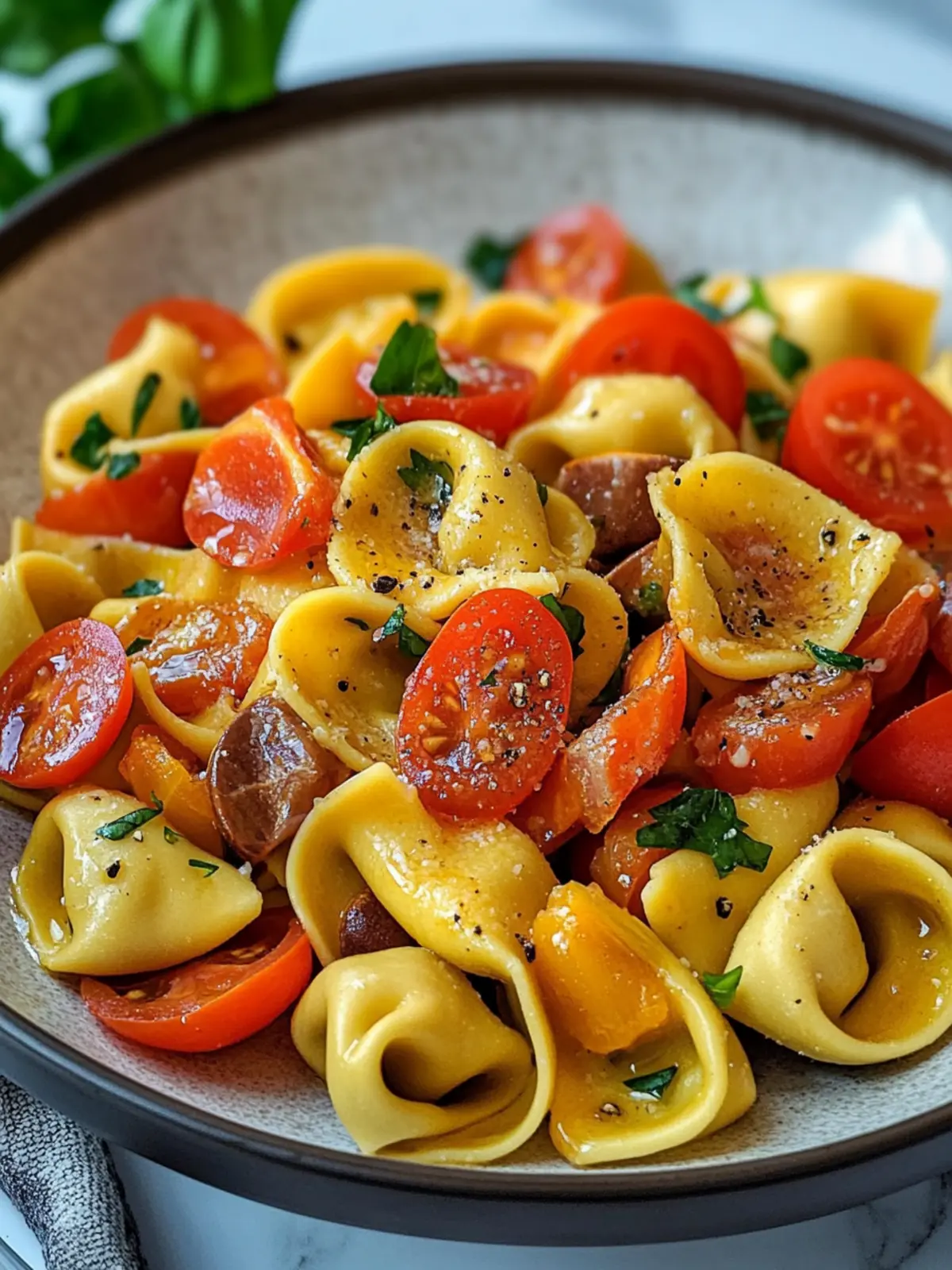 Sonnige Mediterrane Tortellini – Einfach, bunt & voller Geschmack