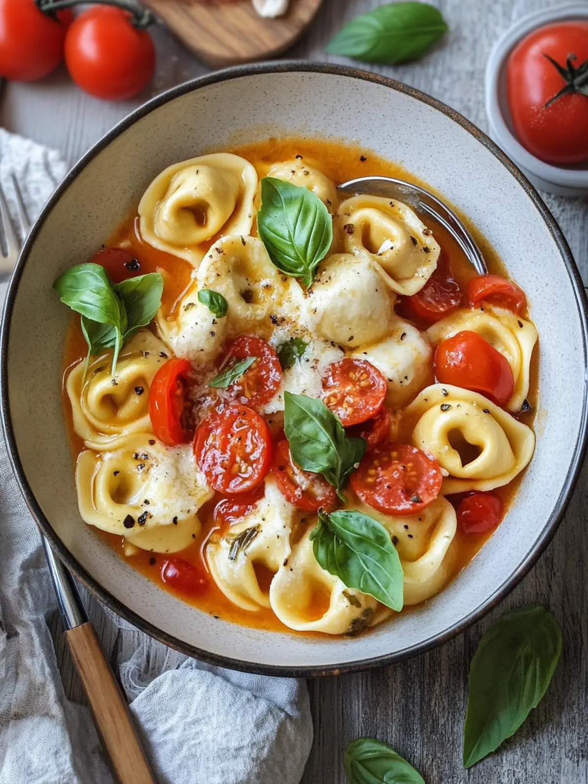 Tortellini-Spieße Tomate-Mozzarella