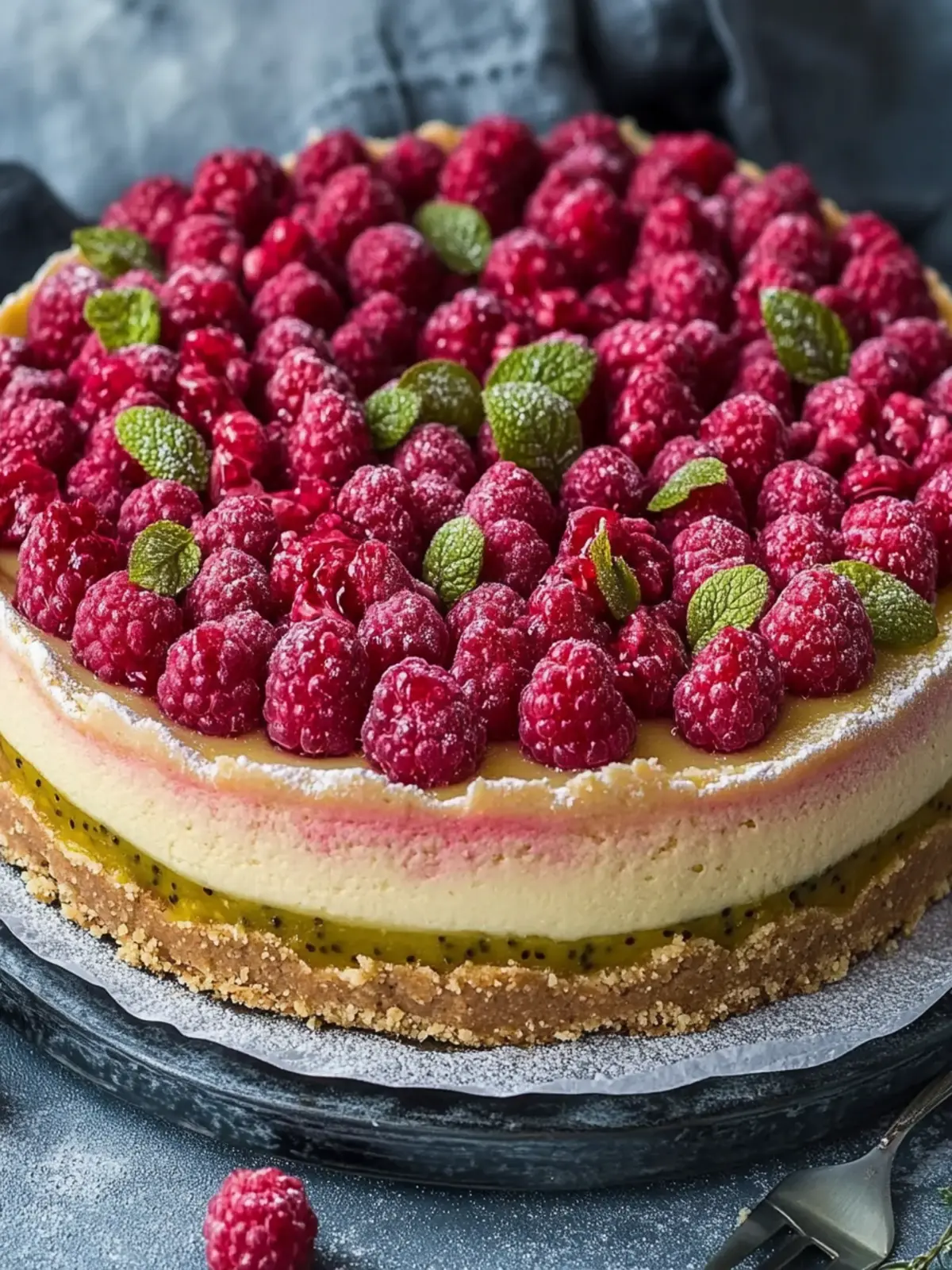 Pistazien-Himbeer-Kuchen