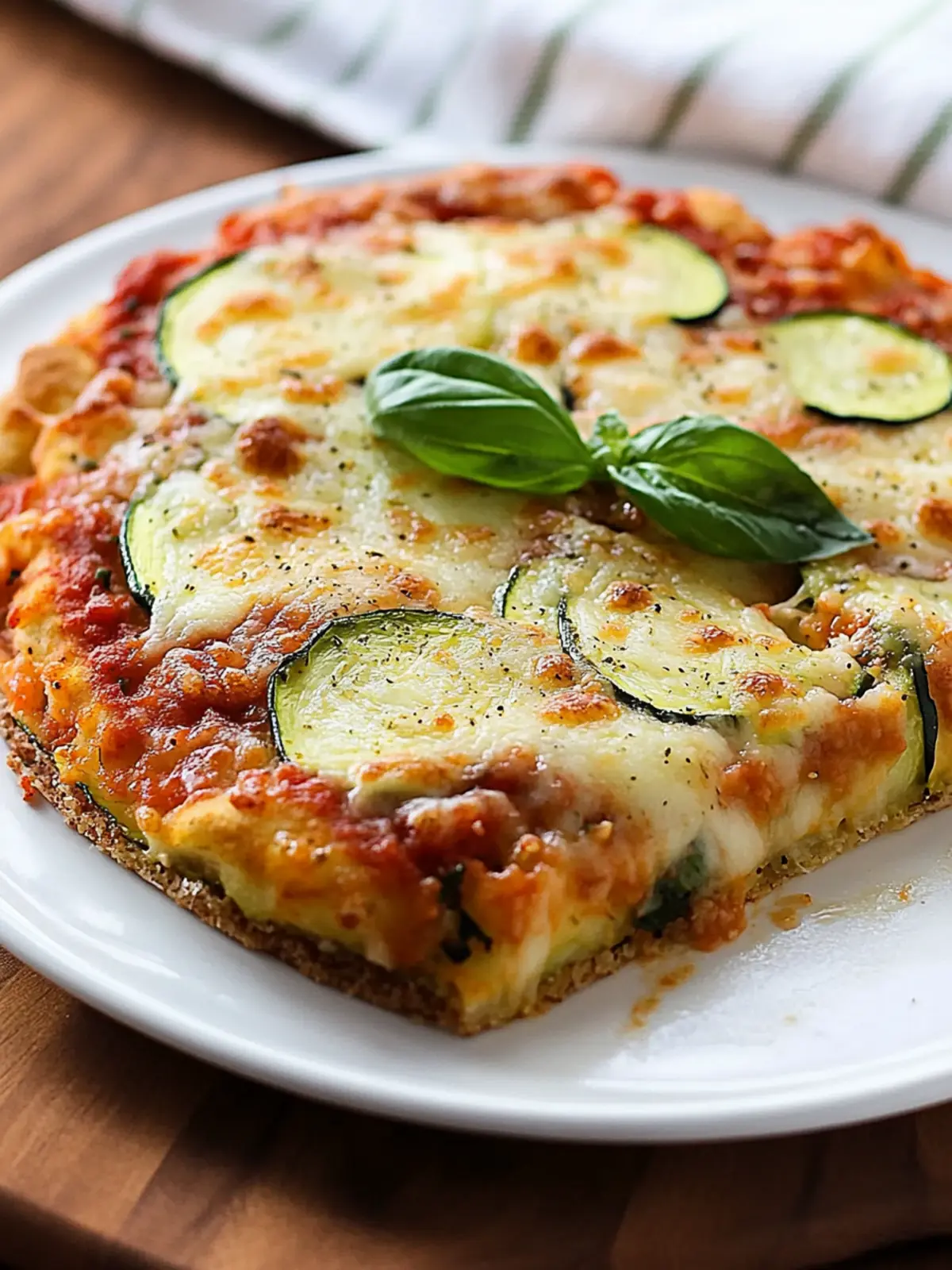 Zucchini Pizza Auflauf (Low-Carb)