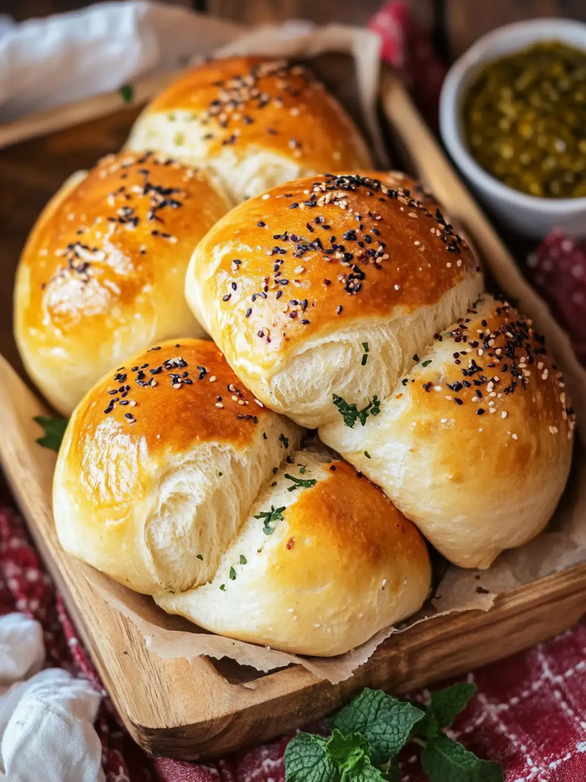 Türkische Pogaca – gefüllte Brötchen
