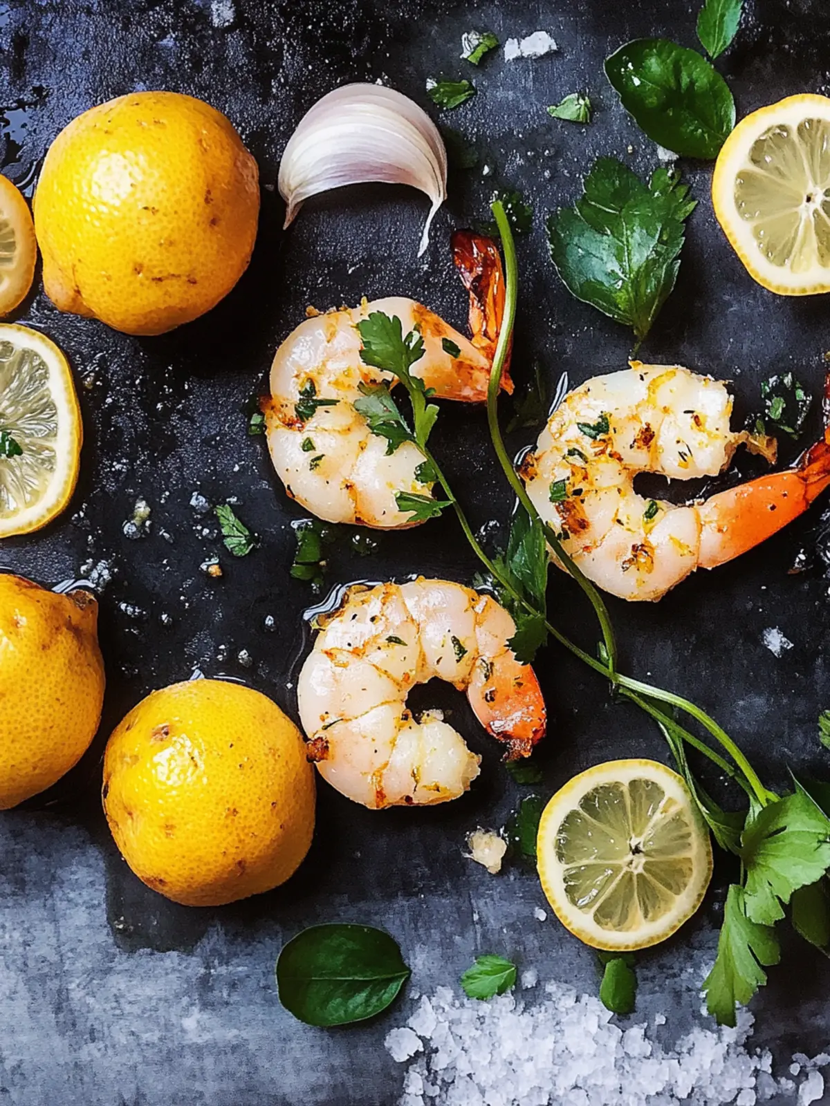 Zitronen-Knoblauch-Garnelen
