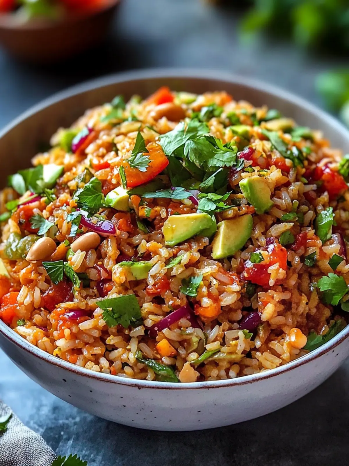 Crispy rice salad peanut chili: the perfect recipe for summer