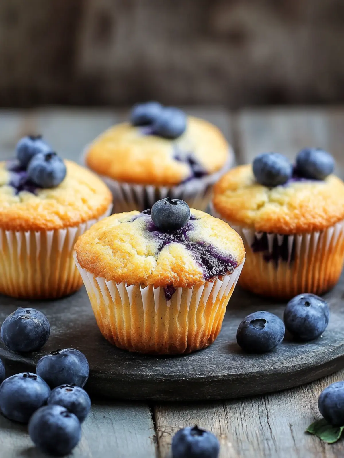 Saftige Blaubeermuffins