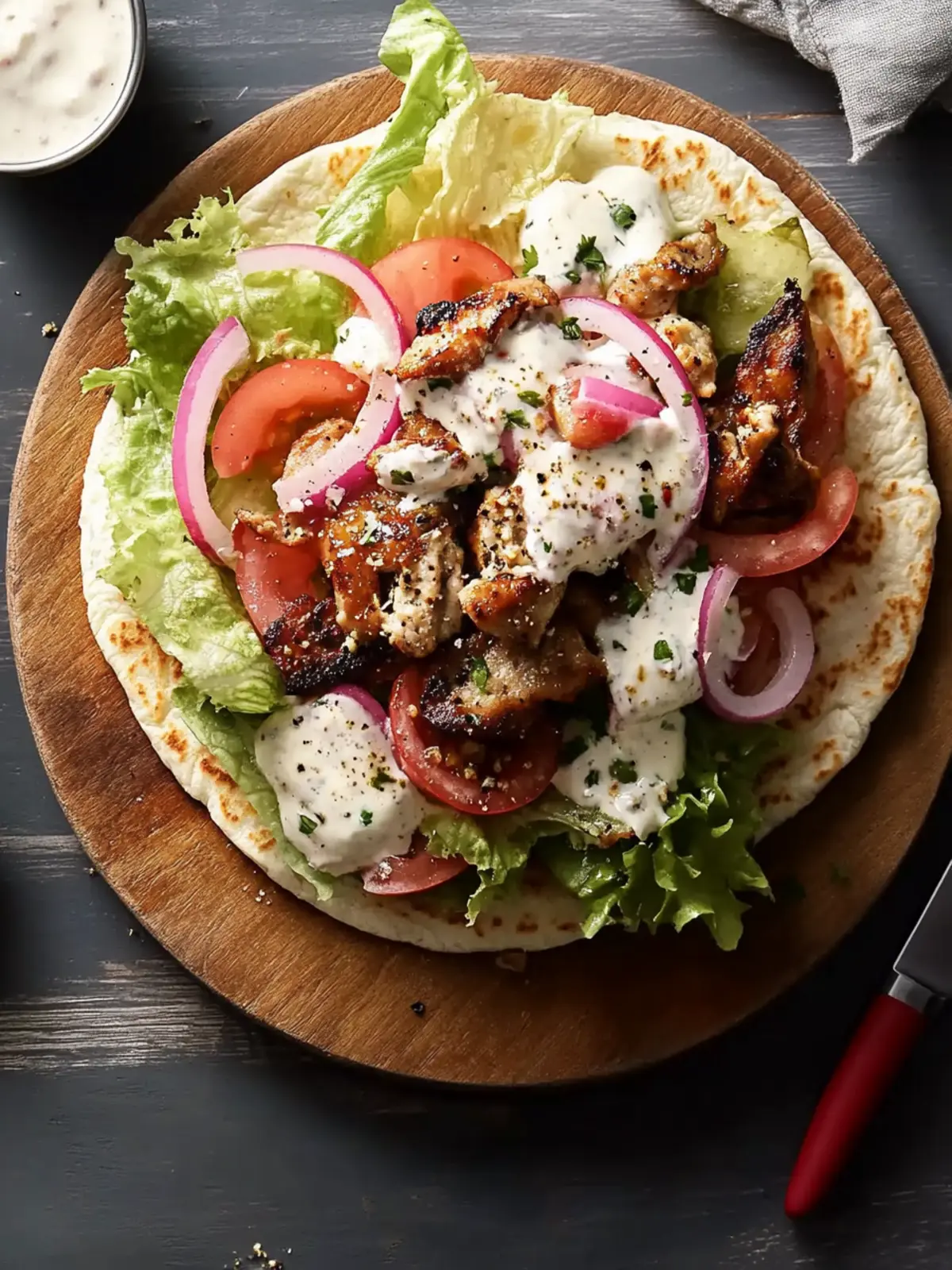 Niedriger Kohlenhydrat Keto Gyros