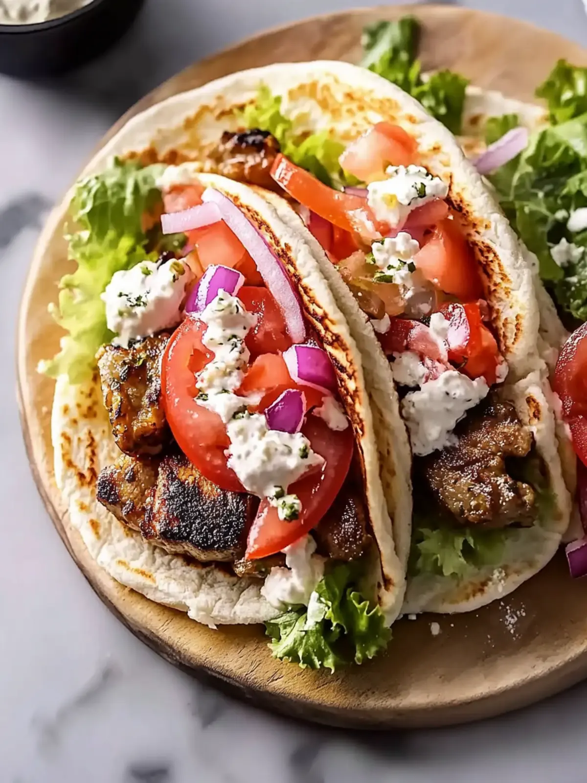 Niedriger Kohlenhydrat Keto Gyros
