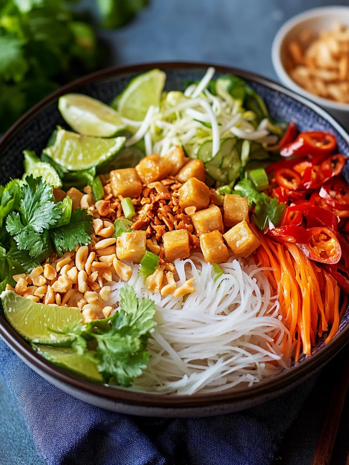 Vietnamesischer Reisnudelsalat: Bun Chay