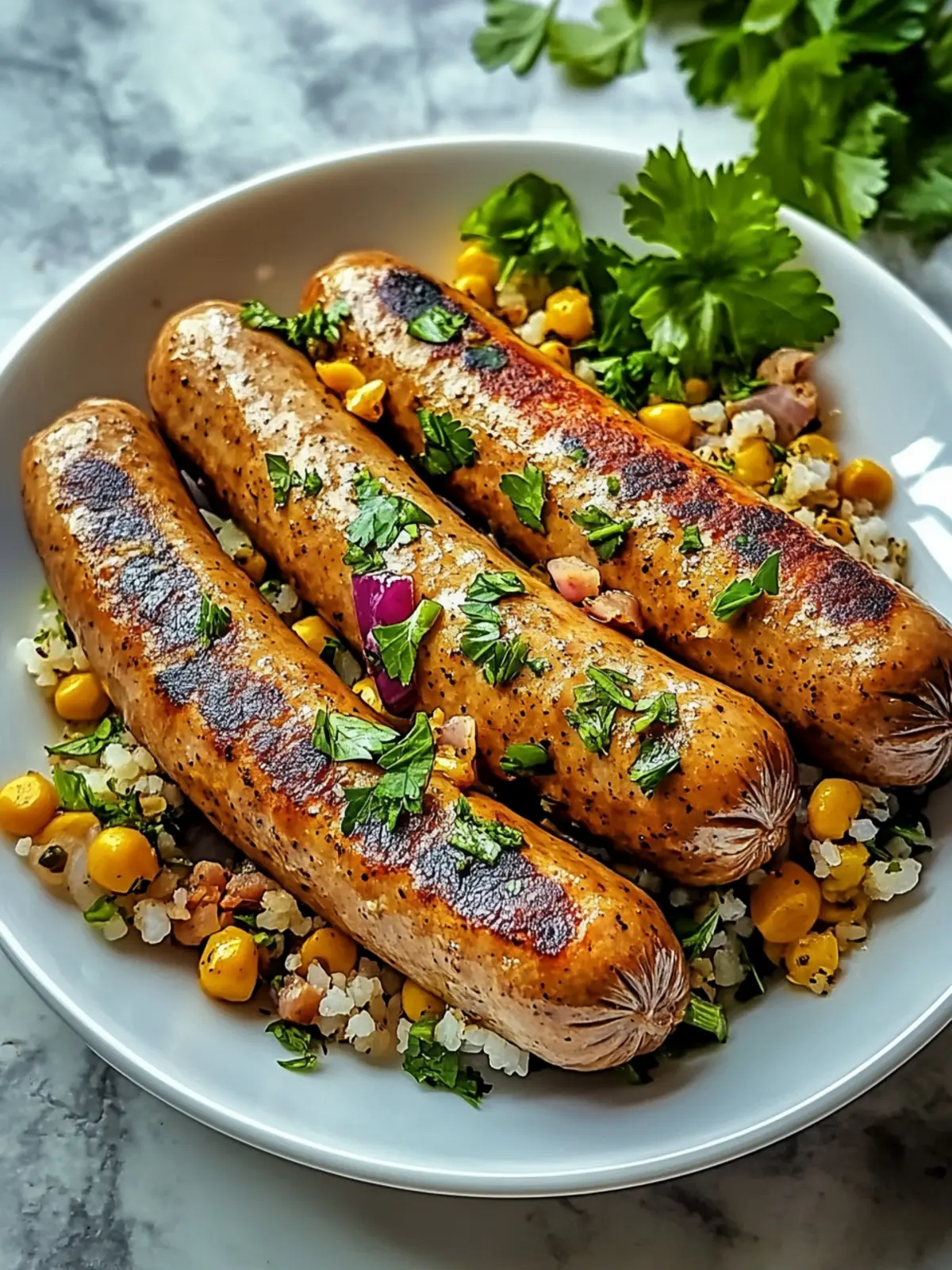 Herzhafte Kichererbsen-Linsen-Wurst mit Gewürzen