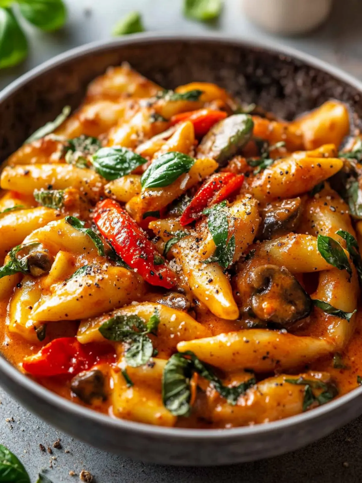 Vegane Schupfnudelpfanne Paprika Pilze: Das einfache Rezept