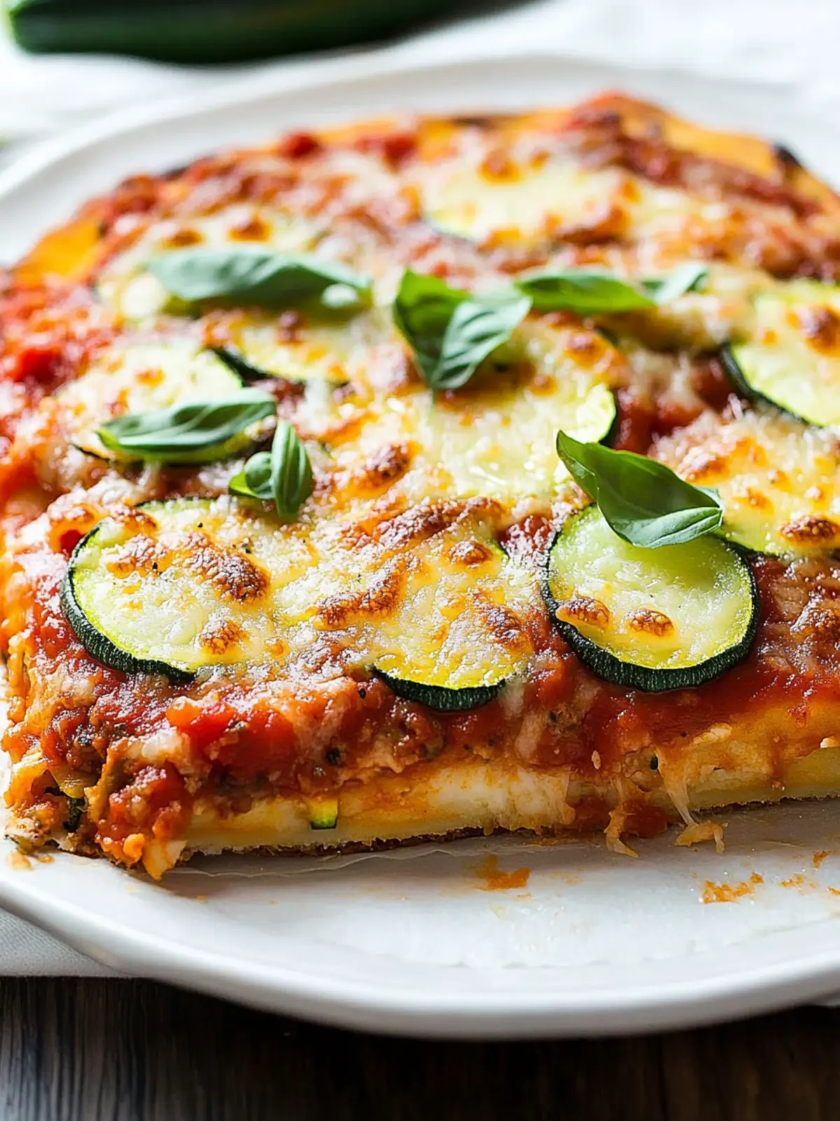 Zucchini Pizza Auflauf (Low-Carb)