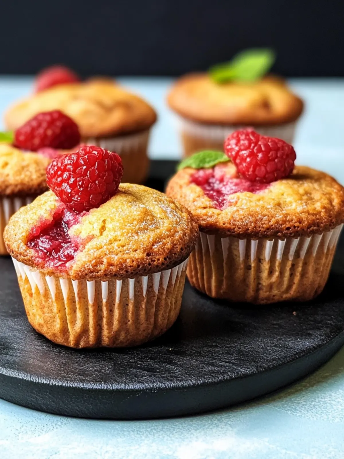 Vegane Erdbeermuffins