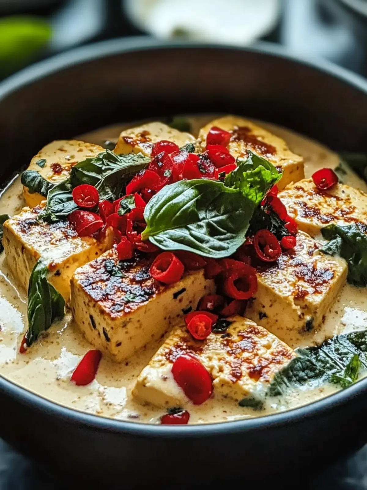 Creamy vegan tofu: A quick, delicious dish
