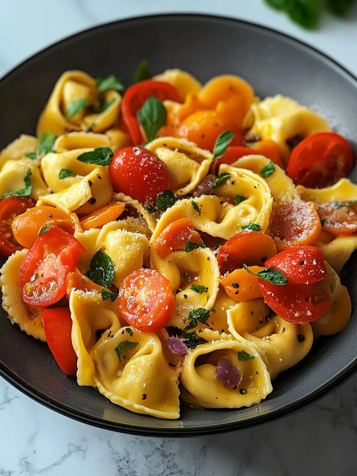 Sonnige Mediterrane Tortellini – Einfach, bunt & voller Geschmack