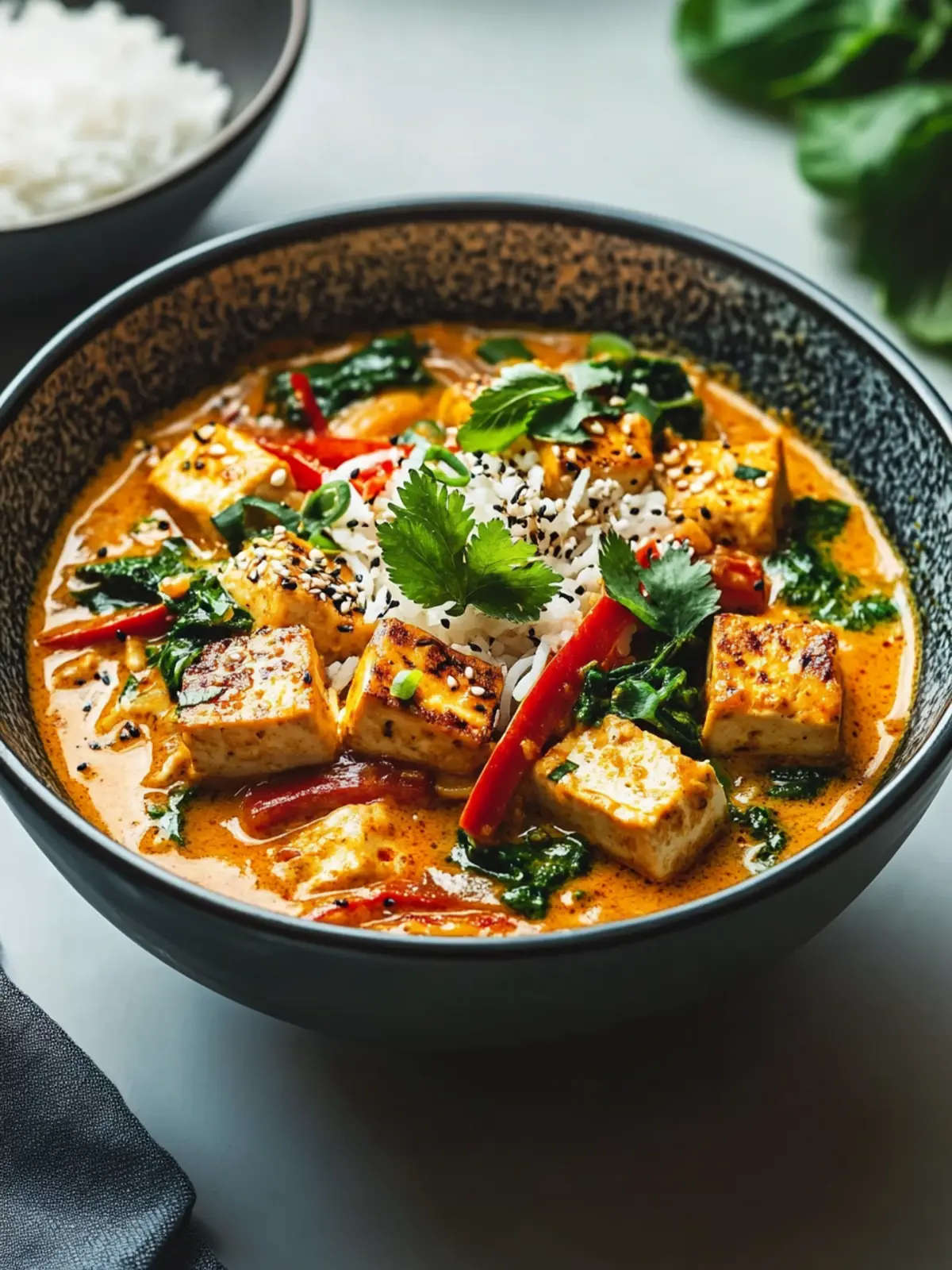 Thai-Curry mit Tofu – cremig knuspriges Zusammenspiel