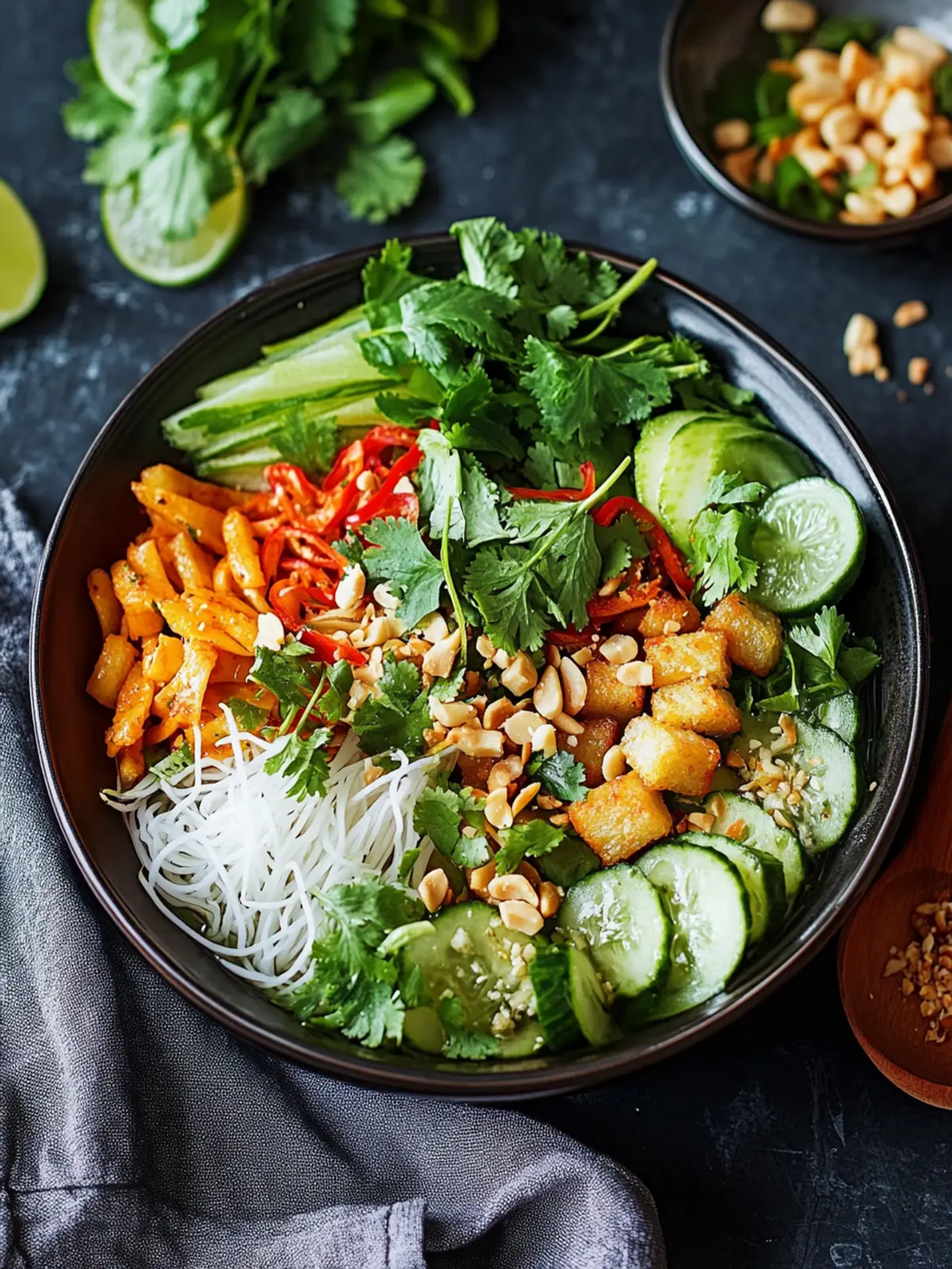 Vietnamesischer Reisnudelsalat: Bun Chay
