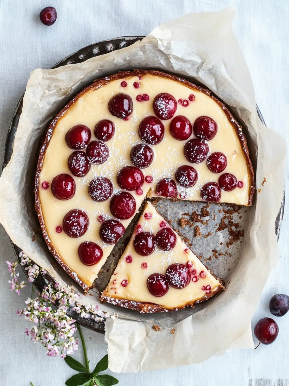 Kirsch-Schmandkuchen vom Blech