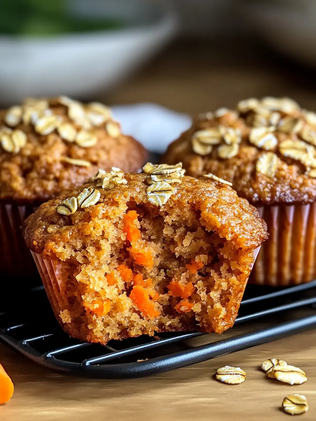 Karotten Haferflocken Muffins im Handumdrehen