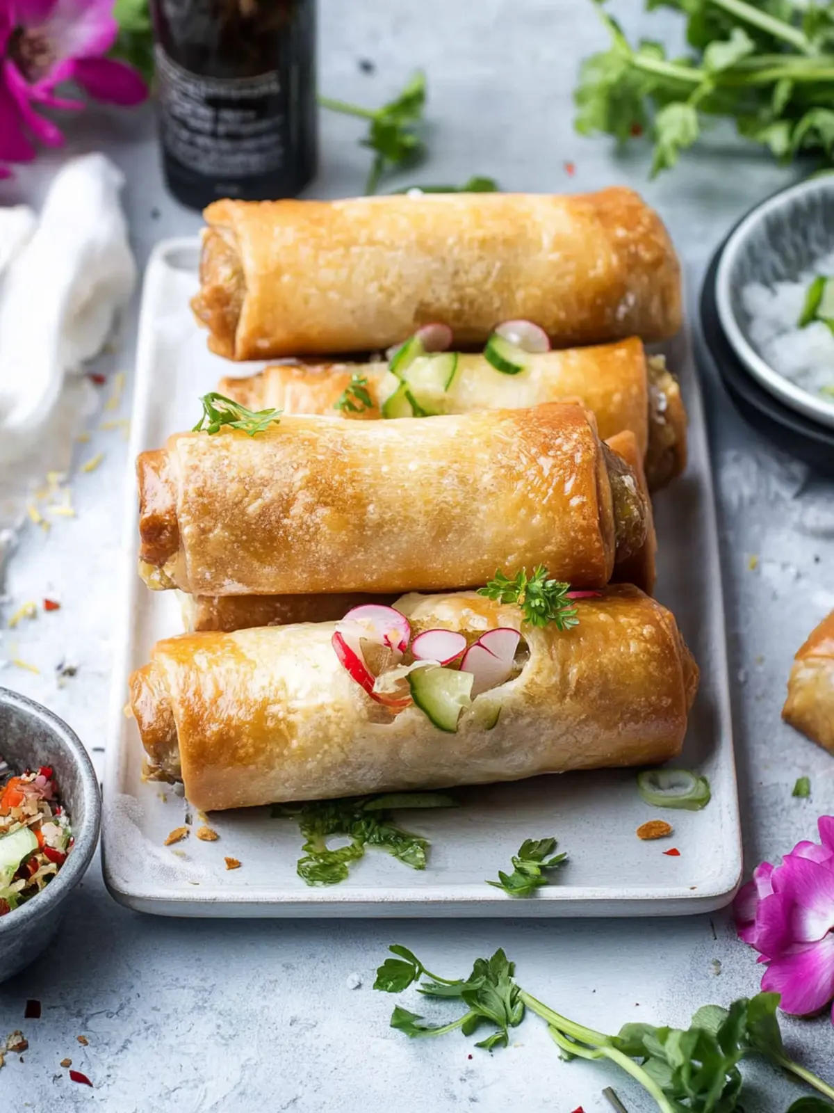 Luftfritteuse Frühlingsrollen