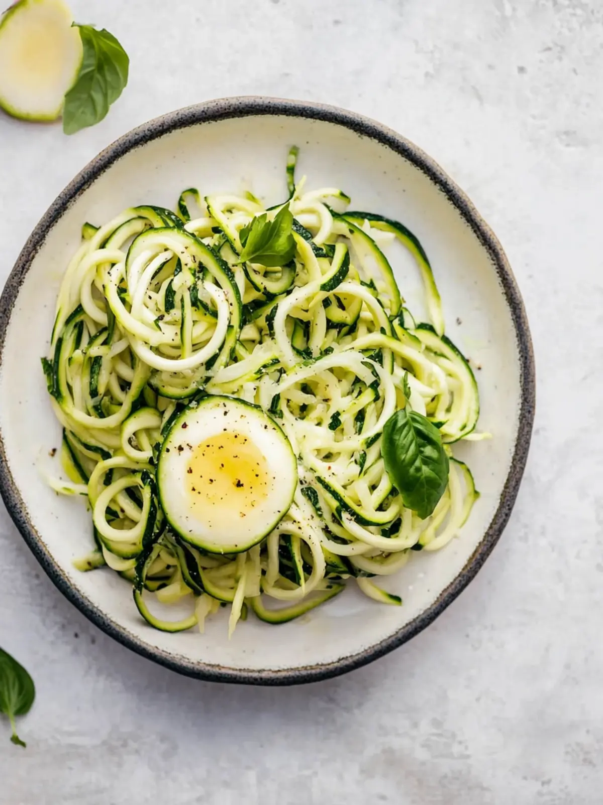 Zucchini-Ei-Nester: Das Rezept für Zoodles mit Spiegelei