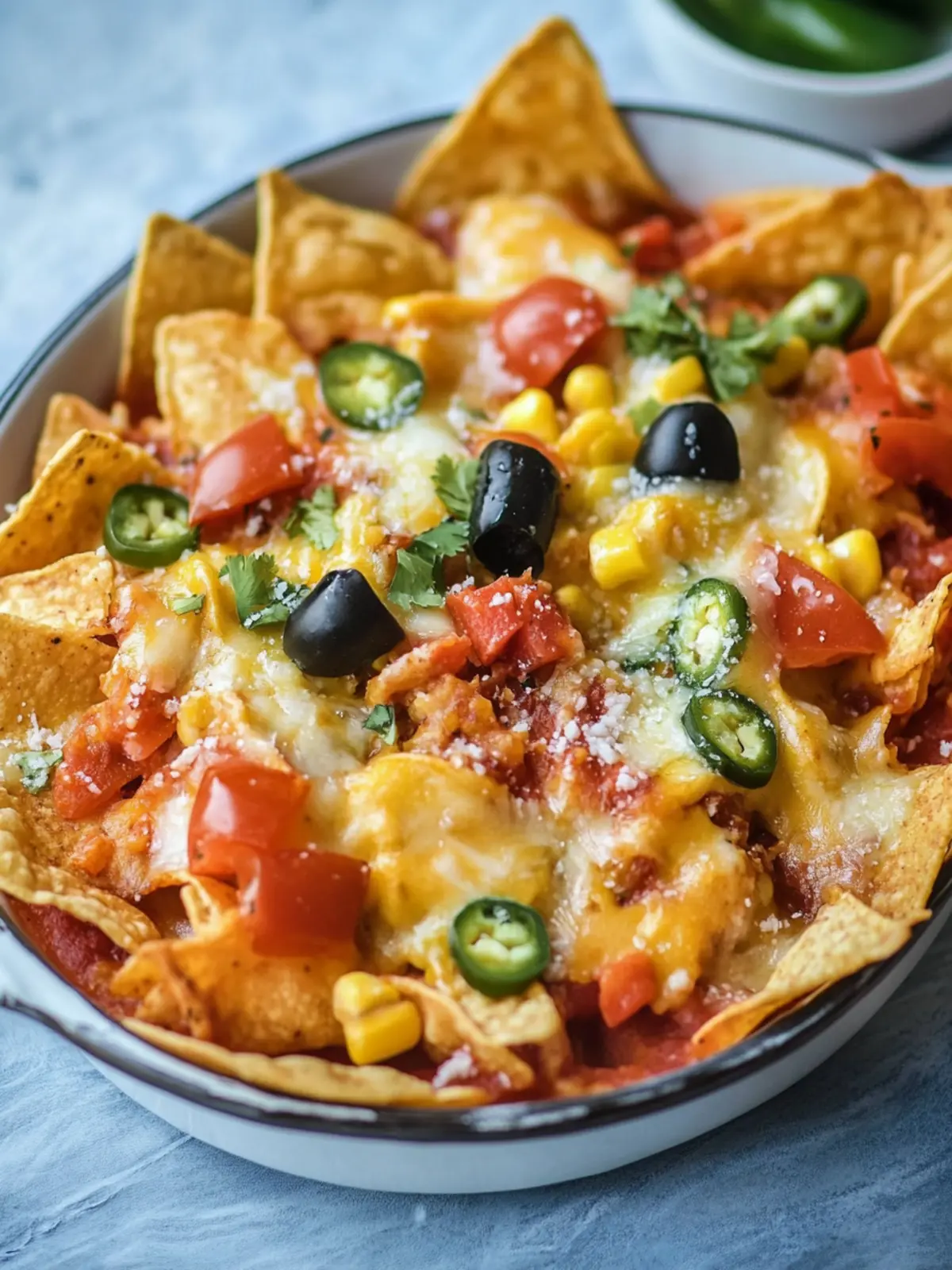 Käseüberbackene Nachos