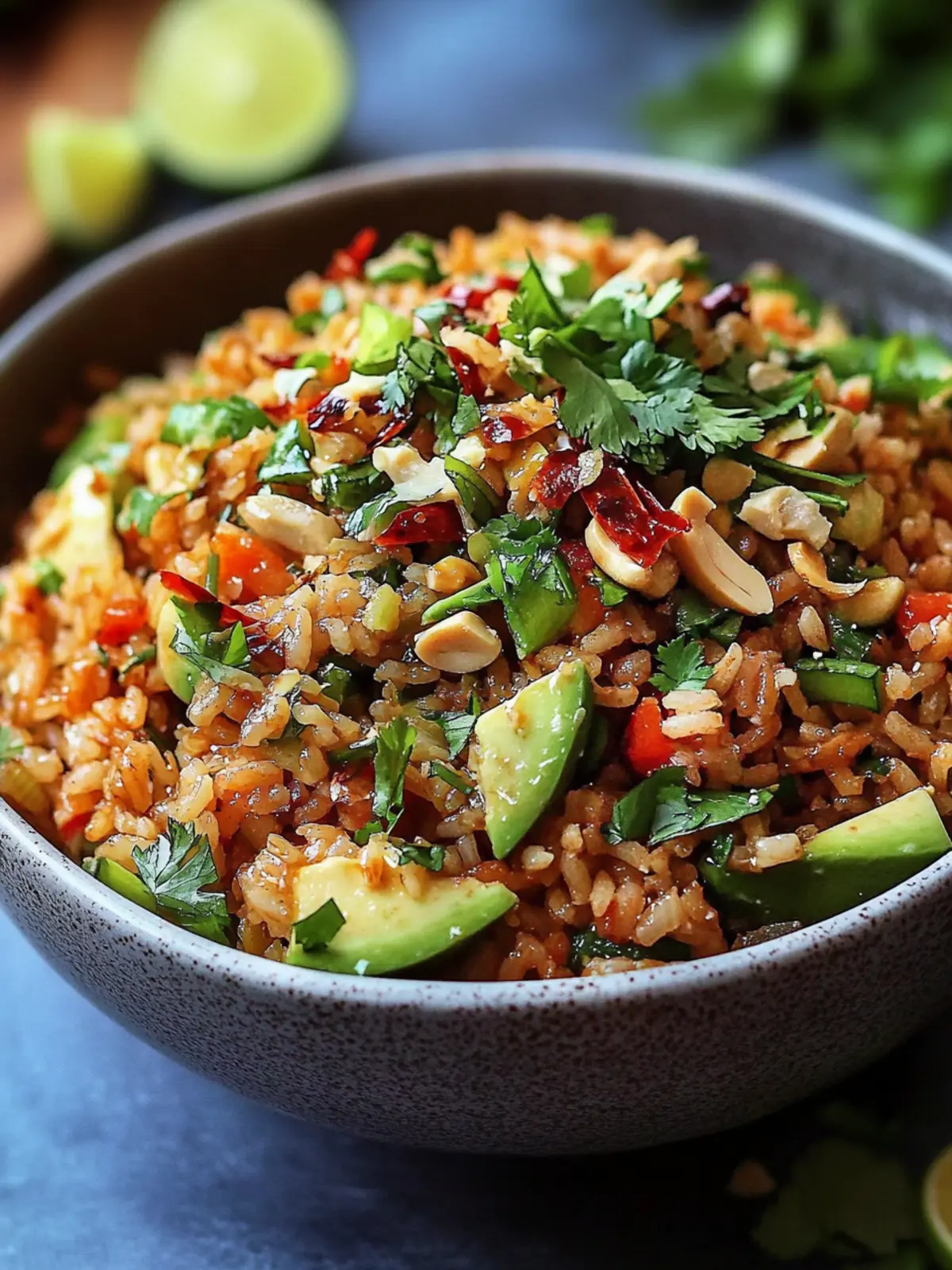 Crispy rice salad peanut chili: the perfect recipe for summer
