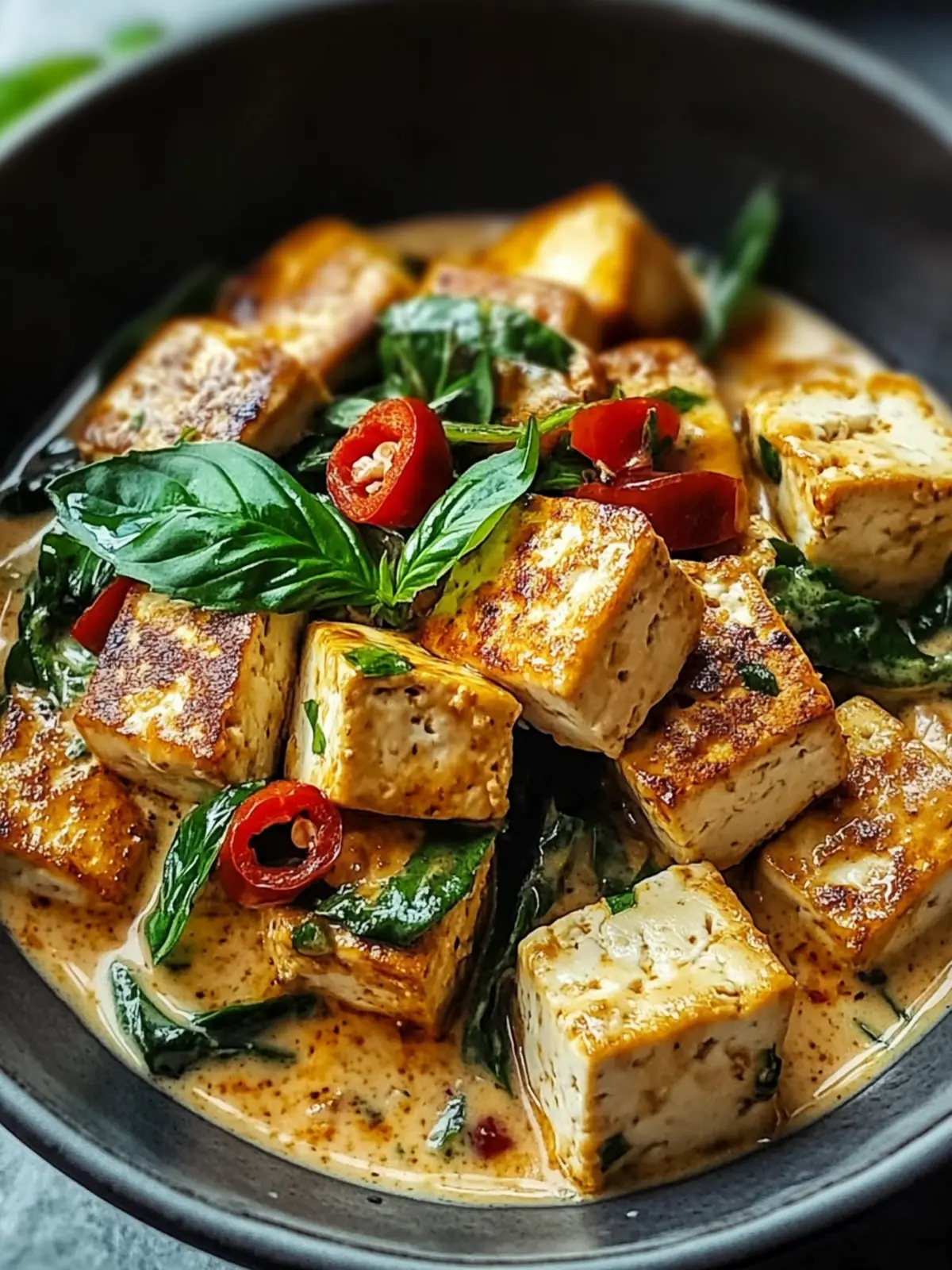 Creamy vegan tofu: A quick, delicious dish