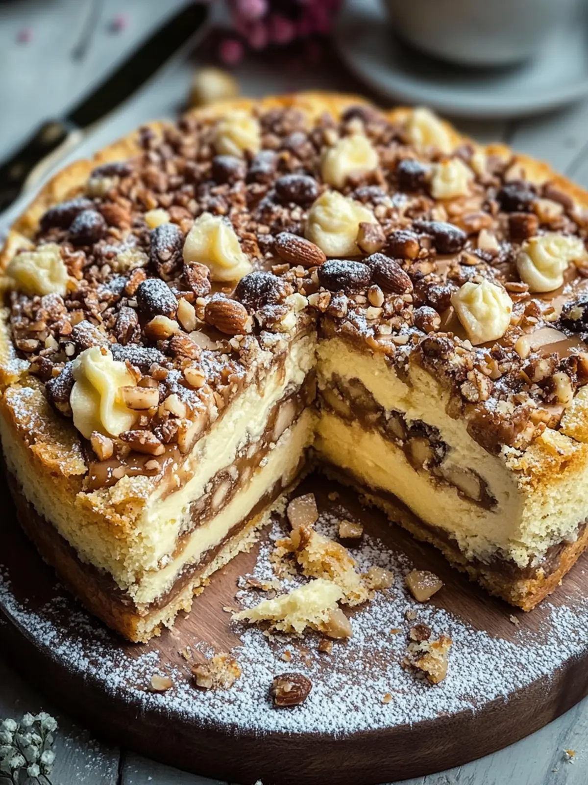 Nusskuchen mit Nougatcreme