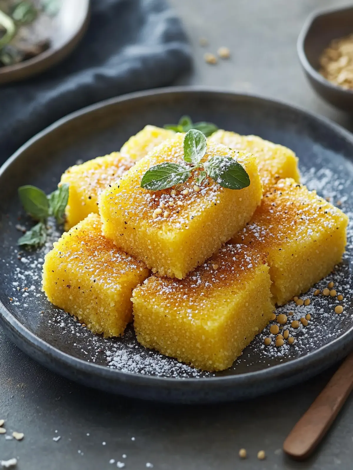 Your new favorite side dish: crispy polenta cubes