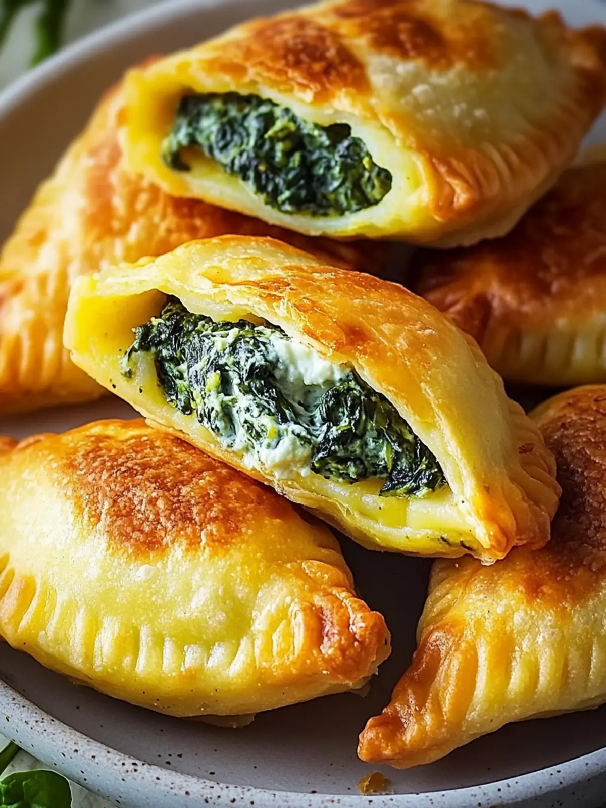 Vegane Kartoffeltaschen mit Spinat-Frischkäse-Füllung