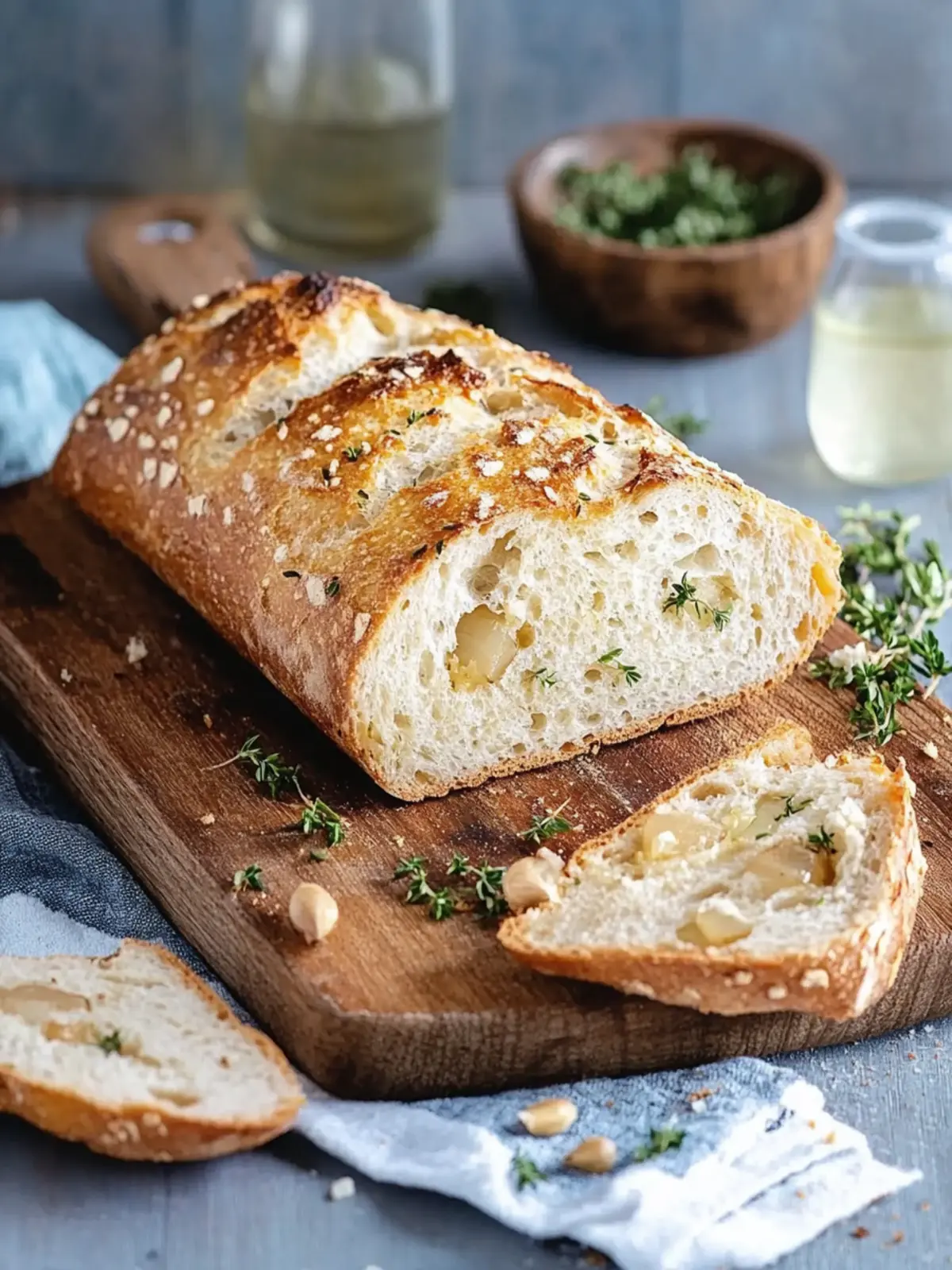 Knoblauch-Thymian-Brot vom Grill