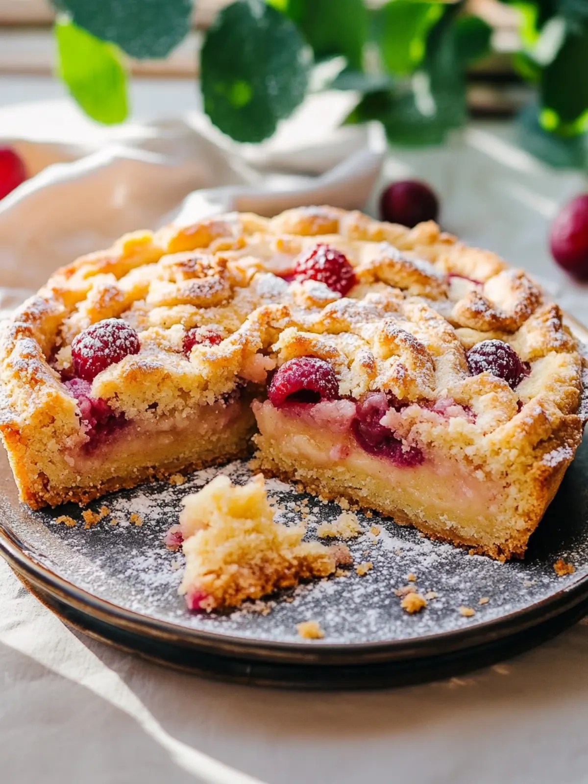 Pflaumenkuchen mit Streuseln