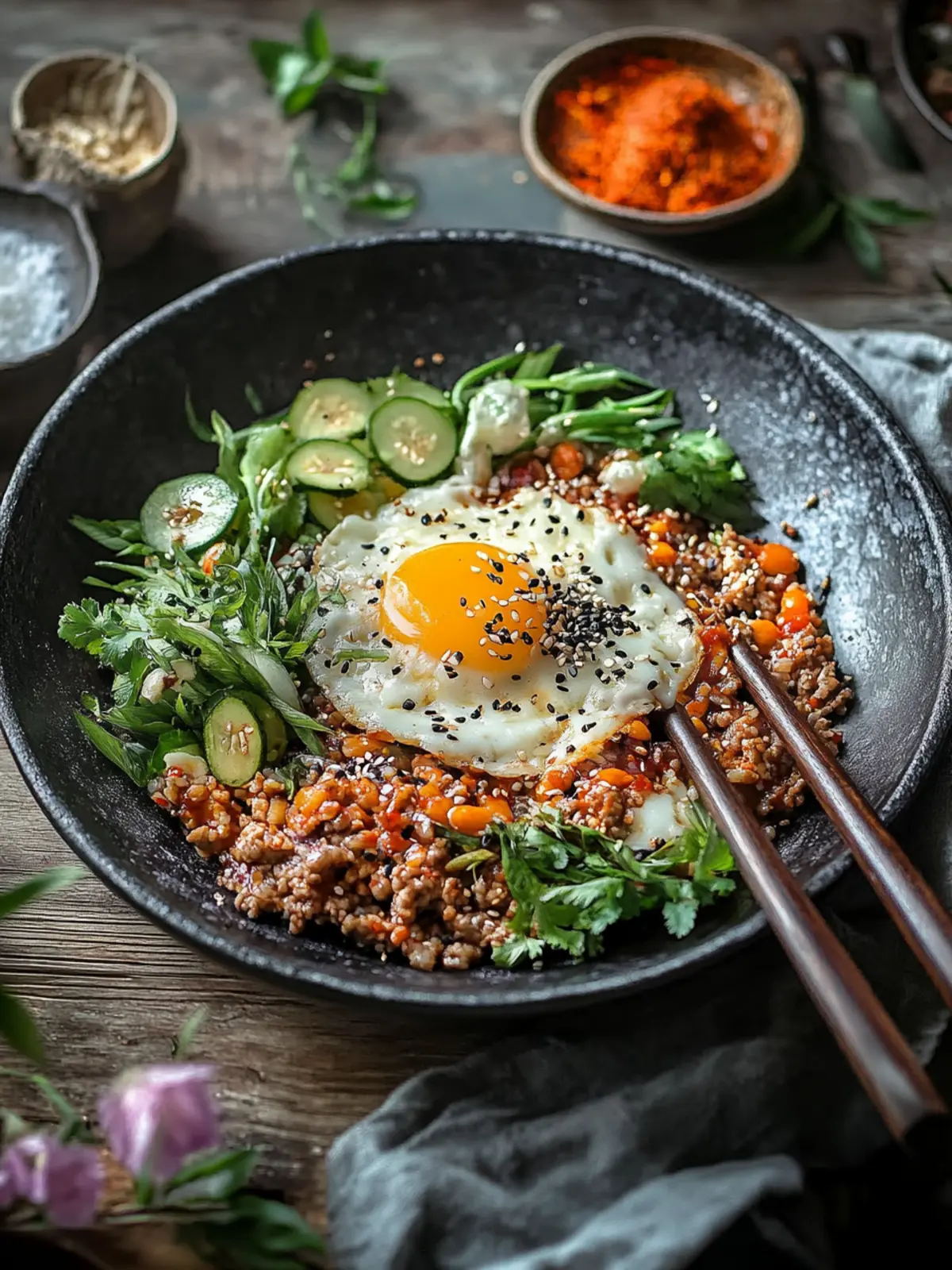 Koreanische Hackpfanne