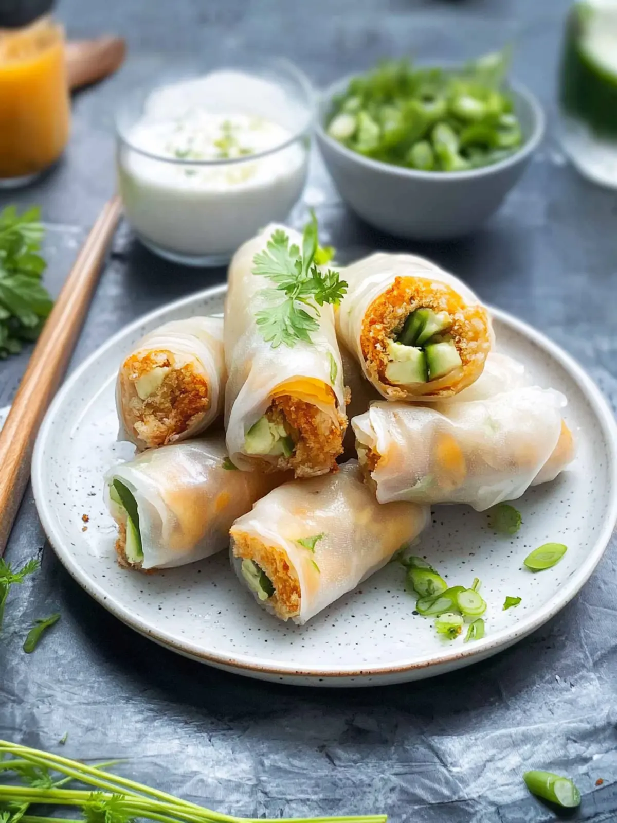 Luftfritteuse Frühlingsrollen
