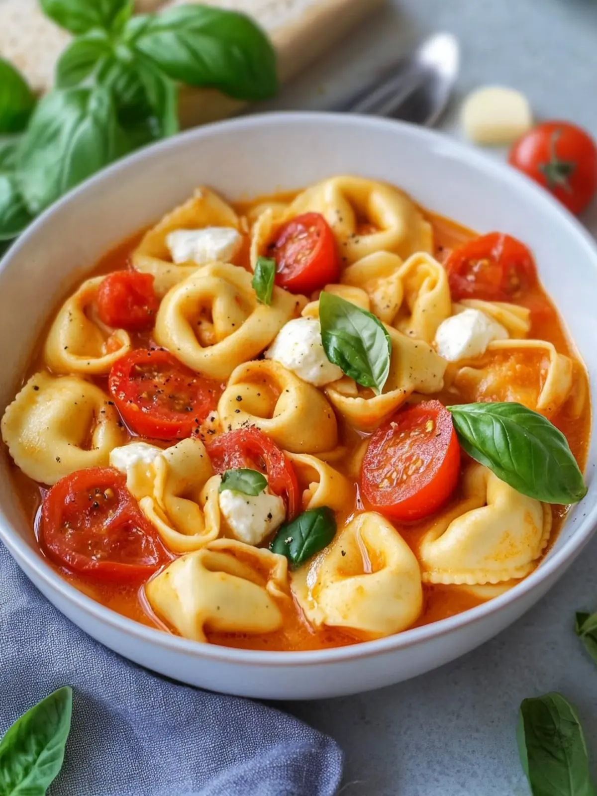 Tortellini-Spieße Tomate-Mozzarella