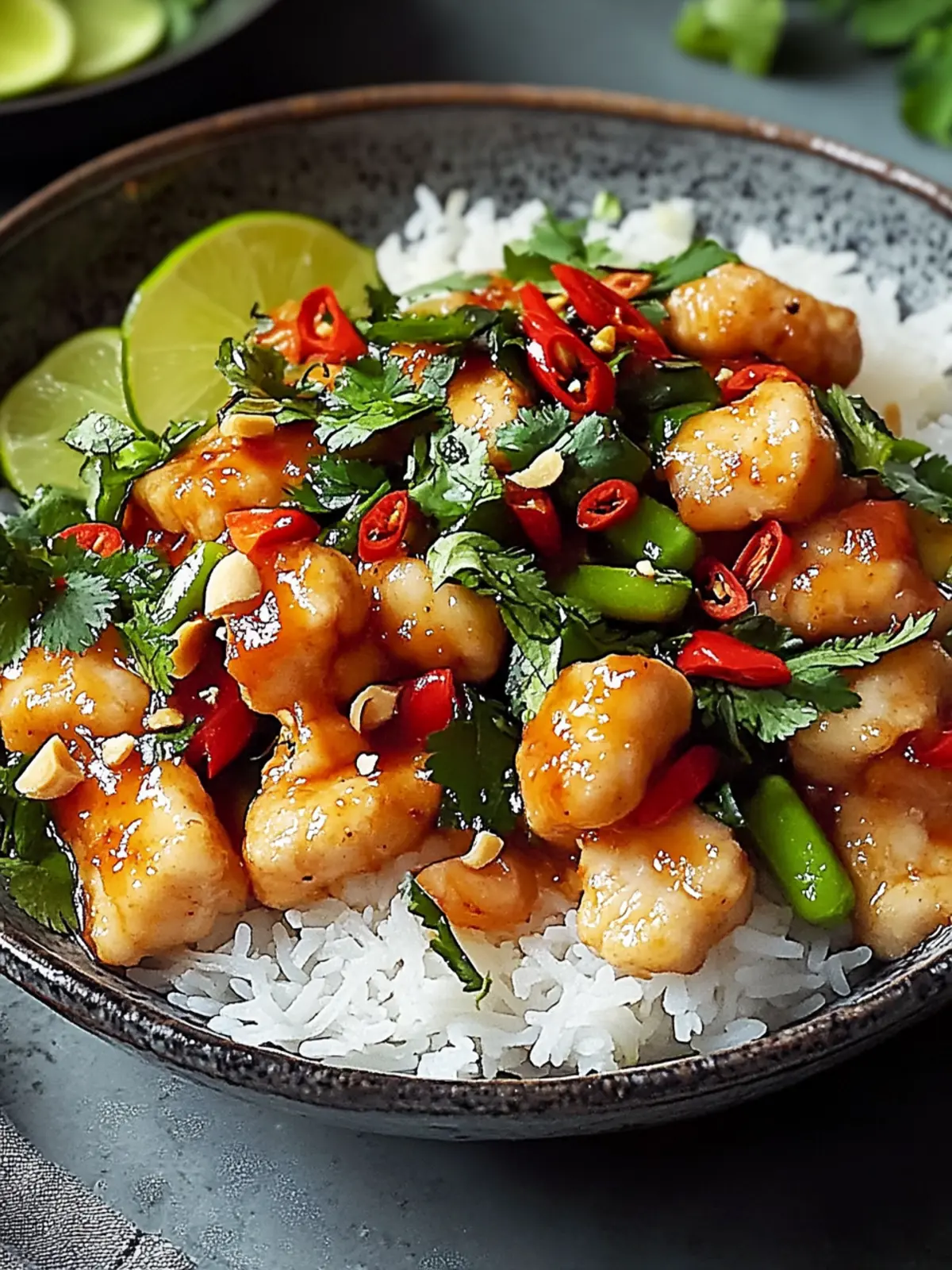 Süßes und scharfes Thai-Hähnchen in 30 Minuten